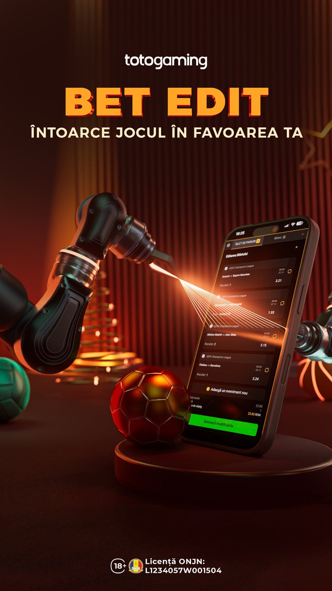 TotoGaming Romania Facebook ad