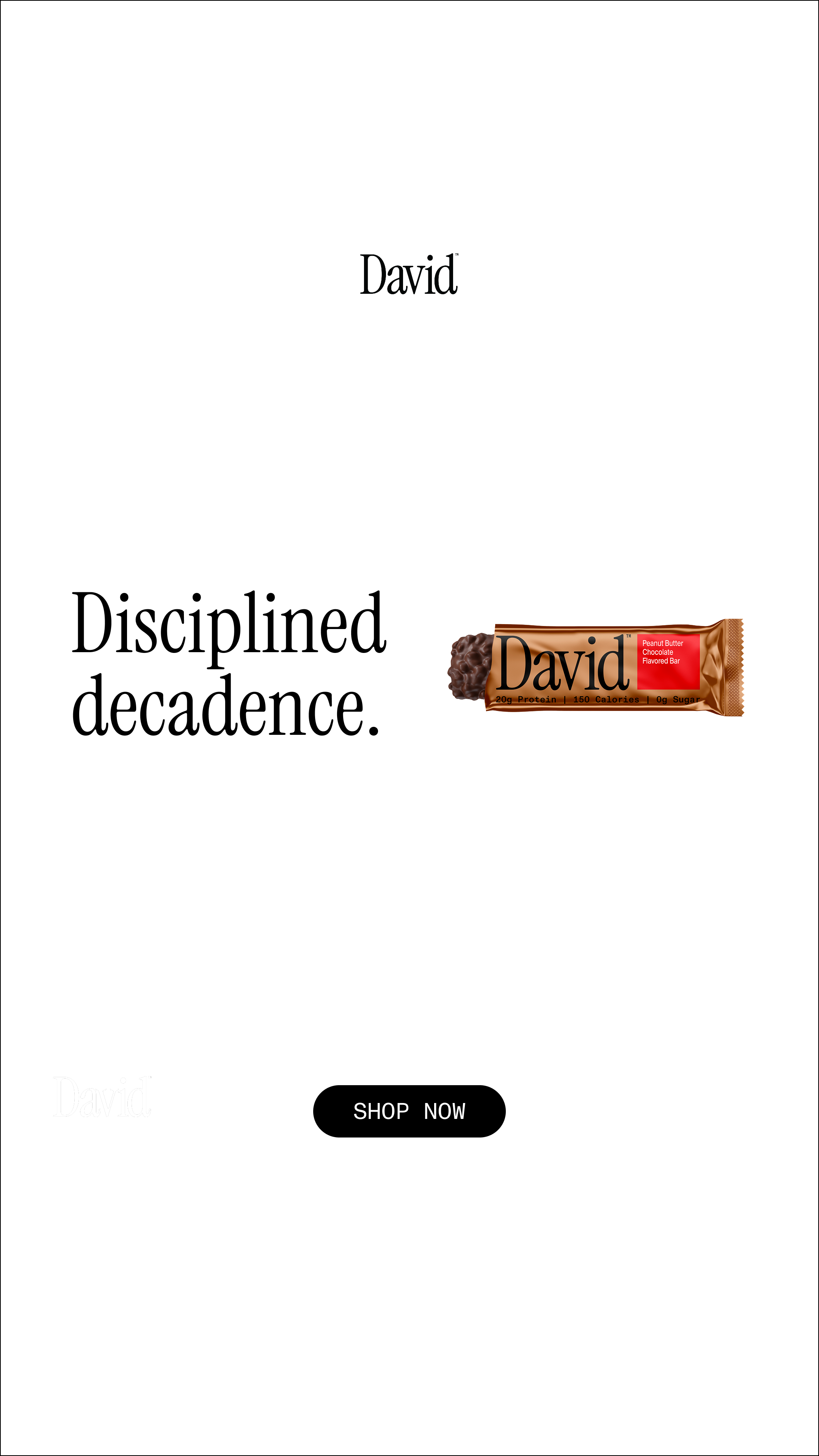 David Protein Facebook ad