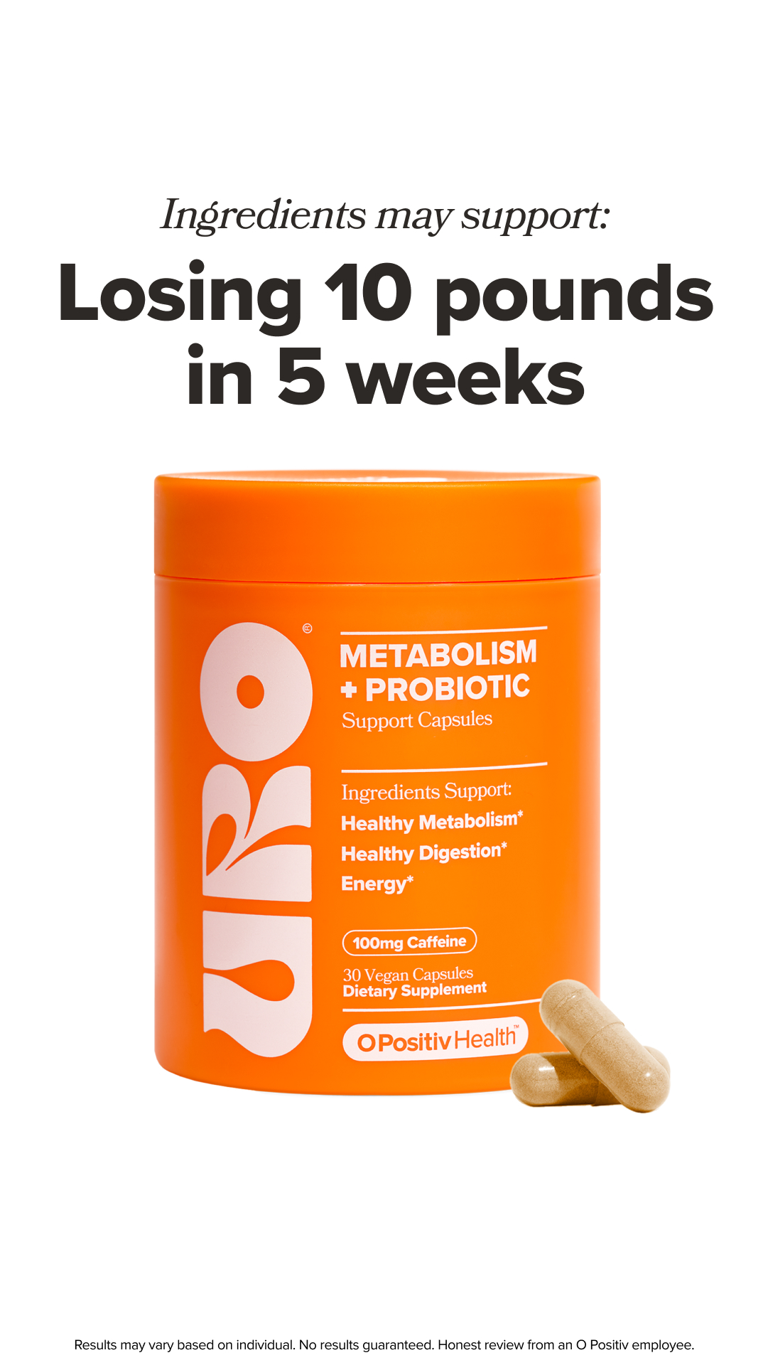 URO Facebook ad: NEW: 4-in-1 Weight Formula