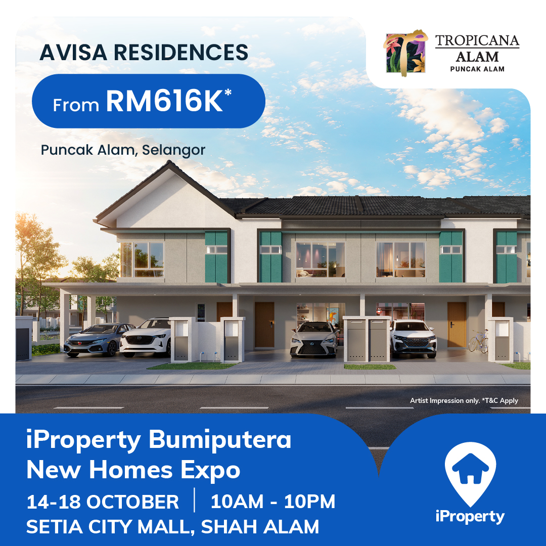 iProperty.com.my Facebook ad: iProperty Bumiputera New Homes Expo, Setia City Mall…