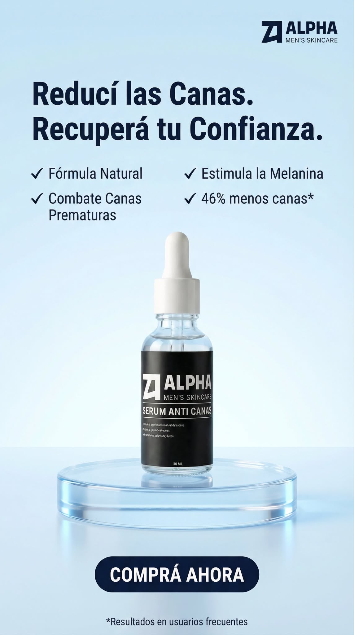 Alpha For Men Facebook ad: Pocas Unidades en Stock
