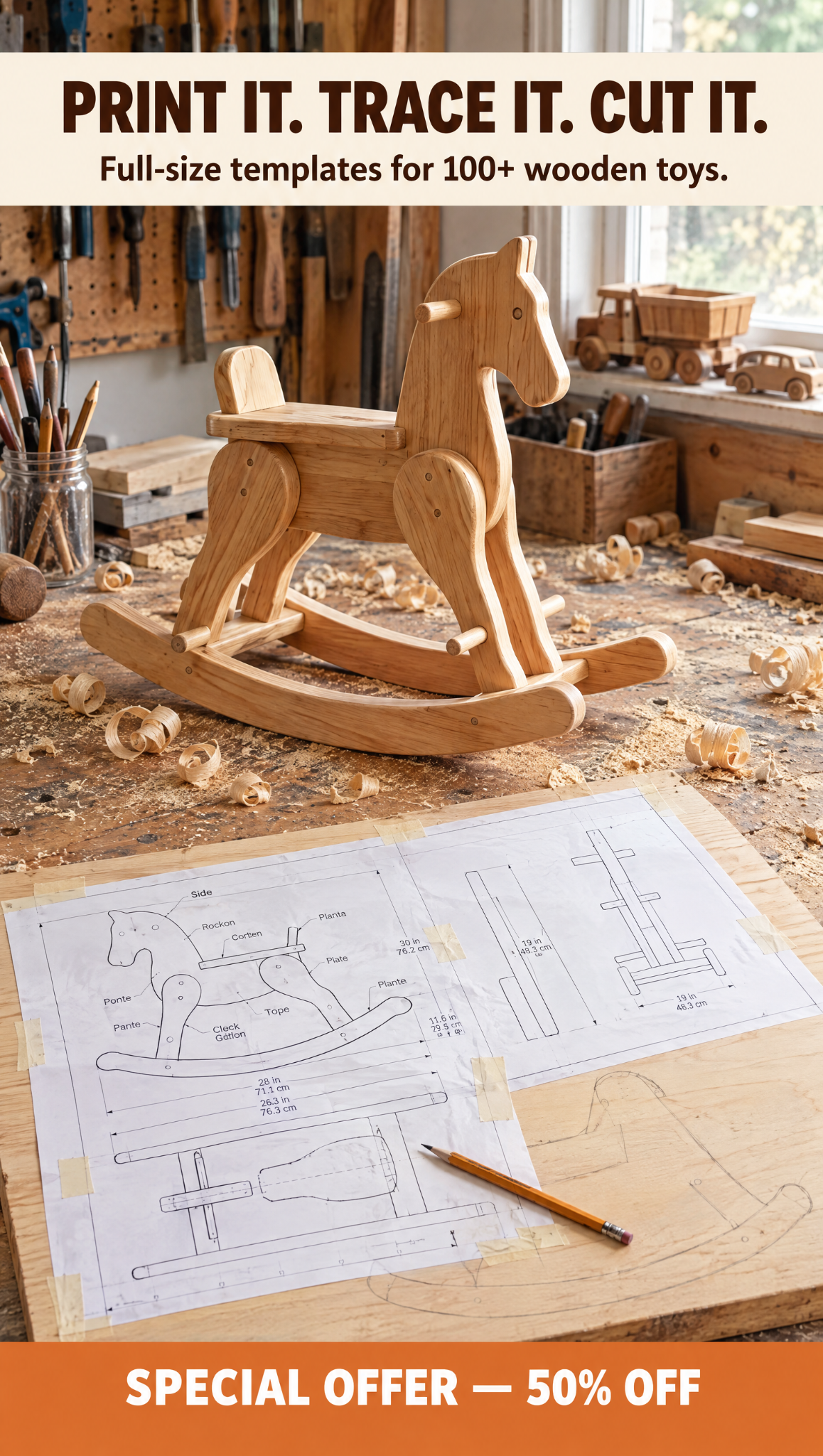 Master Crafts DIY Facebook ad: Build a Toy They'll Never Forget