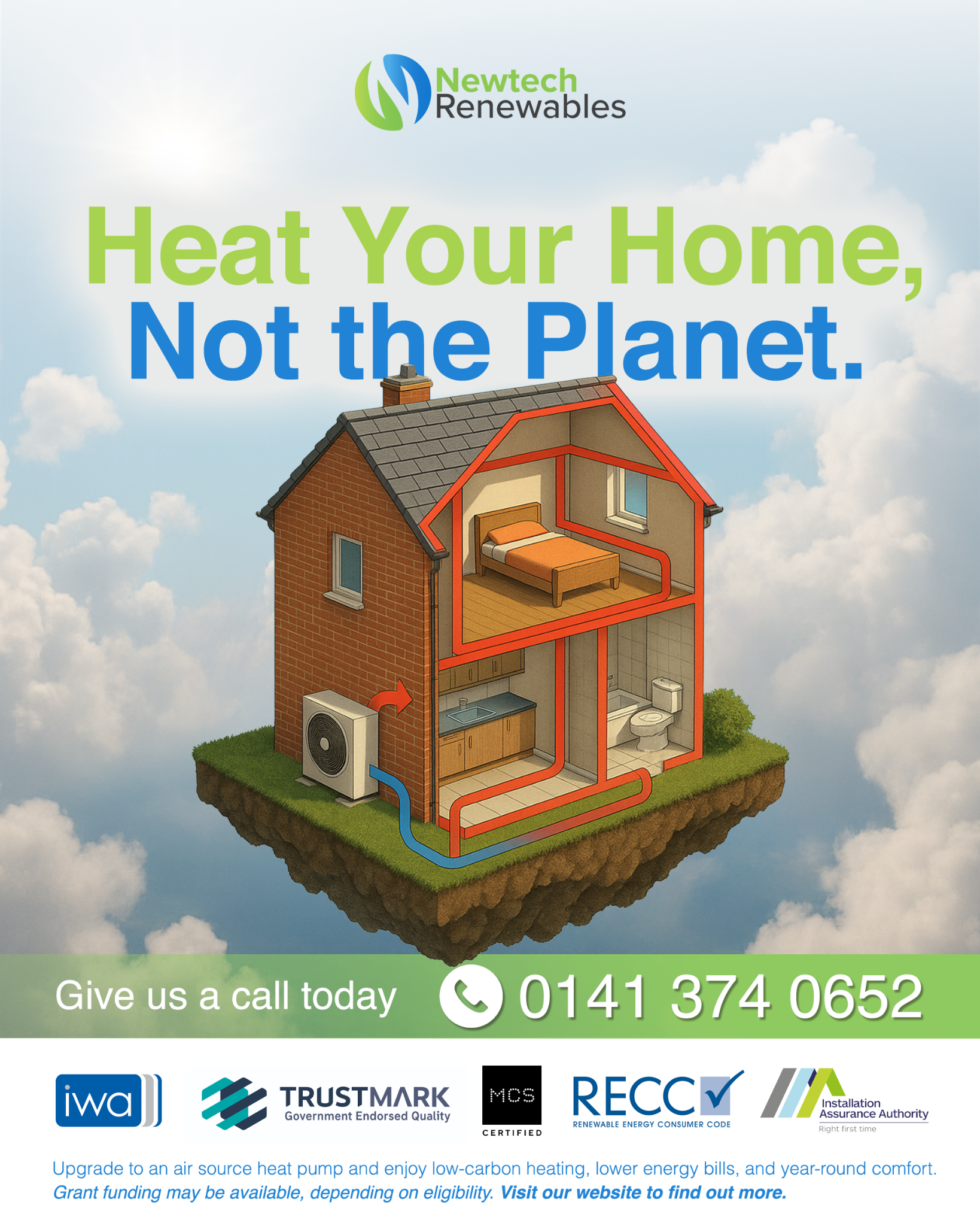 Newtech Renewables Facebook ad from Jan 19, 2026