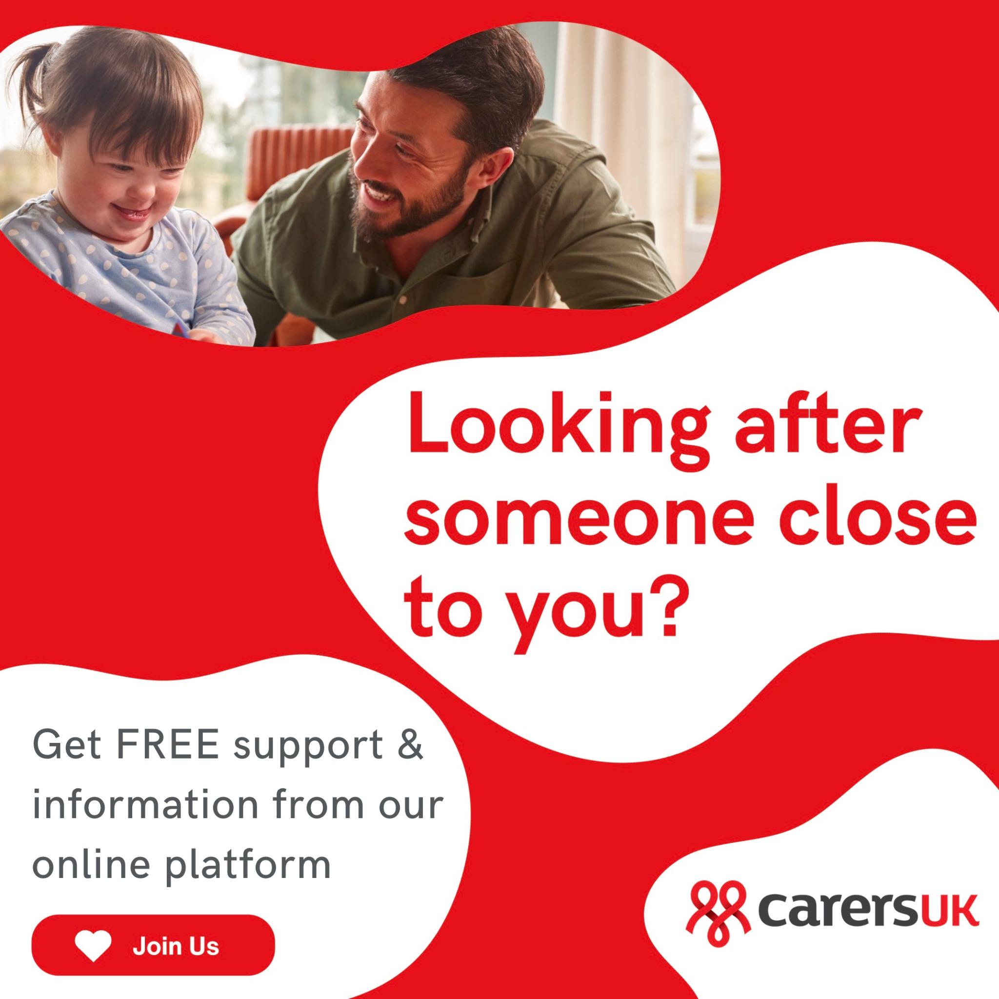 Carers UK Facebook ad: Use Code WESTYORKS to Get Free Access