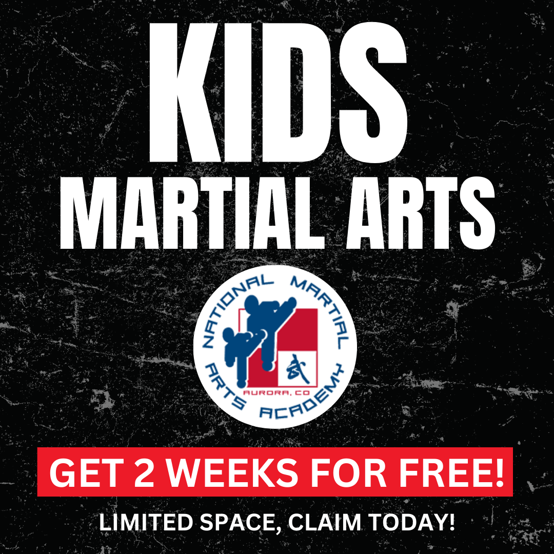 National Martial Arts Academy Facebook ad: 2 Weeks of Martial Arts FREE!