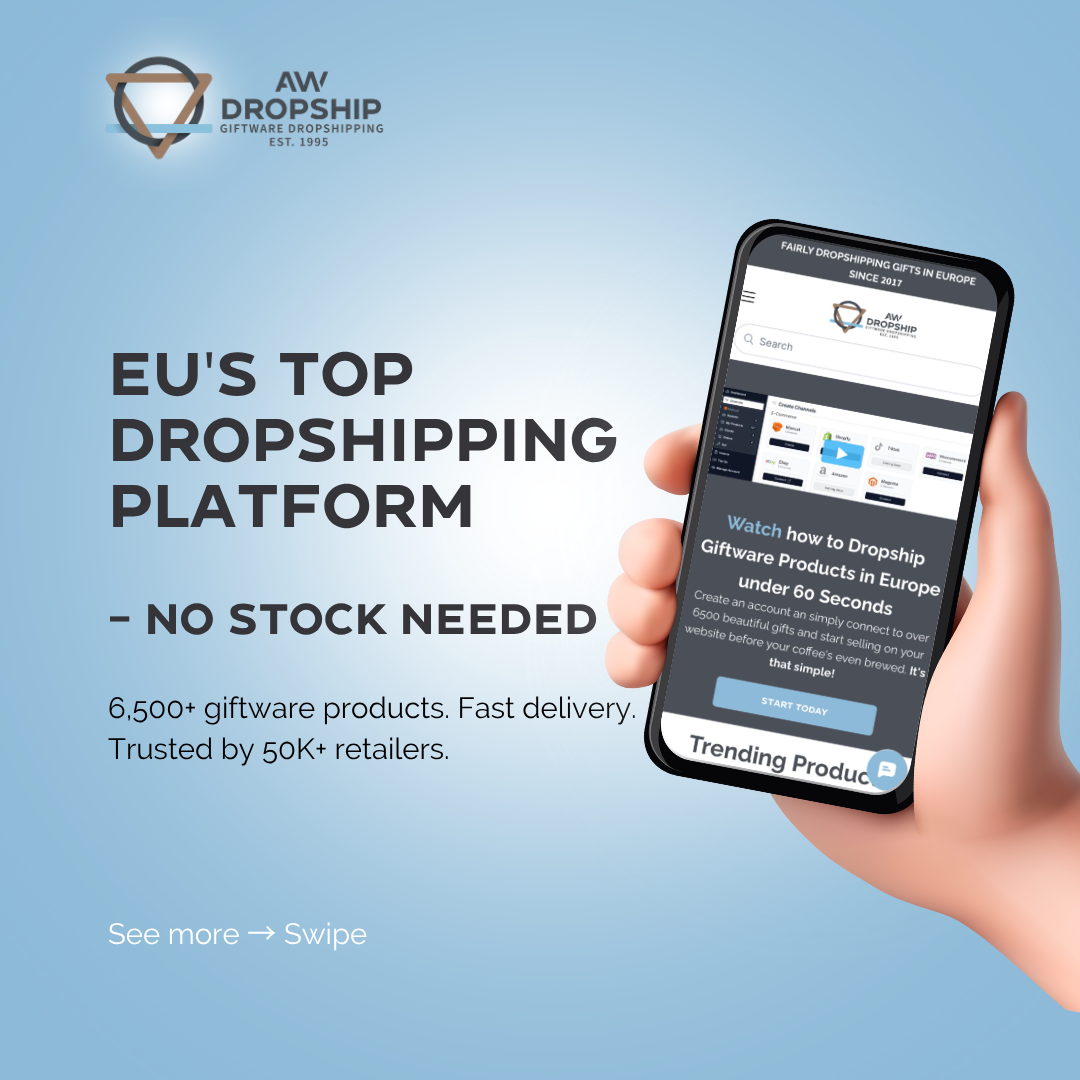 AW Dropship Europe Facebook ad: Choose from 6,500+ unique products, from aromatherapy and…