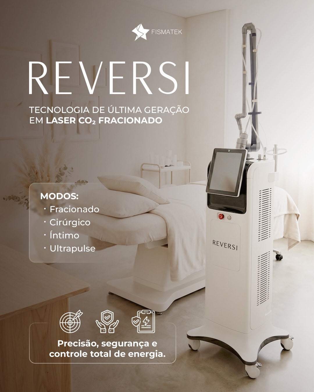 Fismatek Facebook ad: O REVERSI entrega a potência do Laser CO₂…