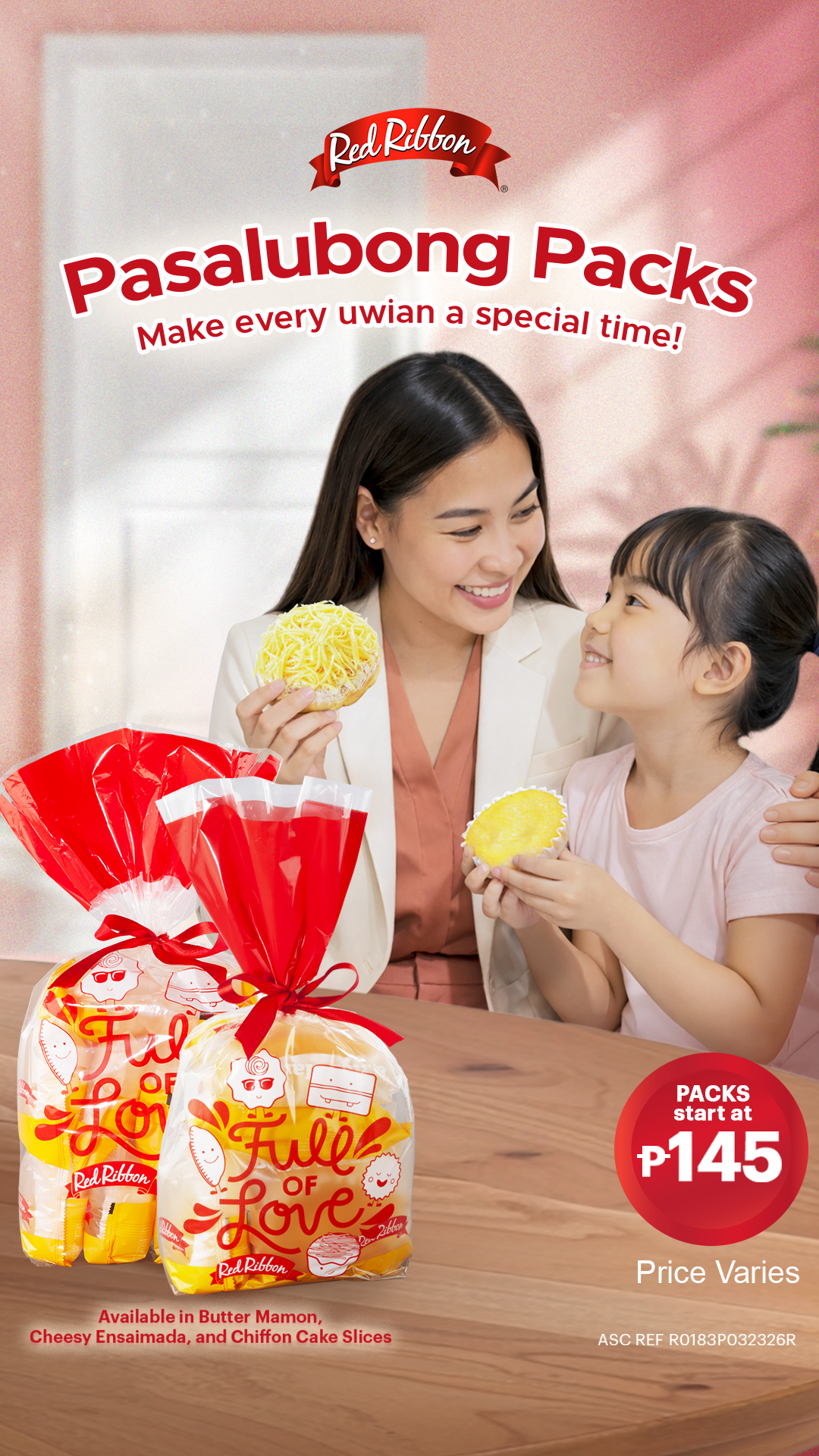 Red Ribbon Bakeshop Facebook ad from Apr 6, 2026