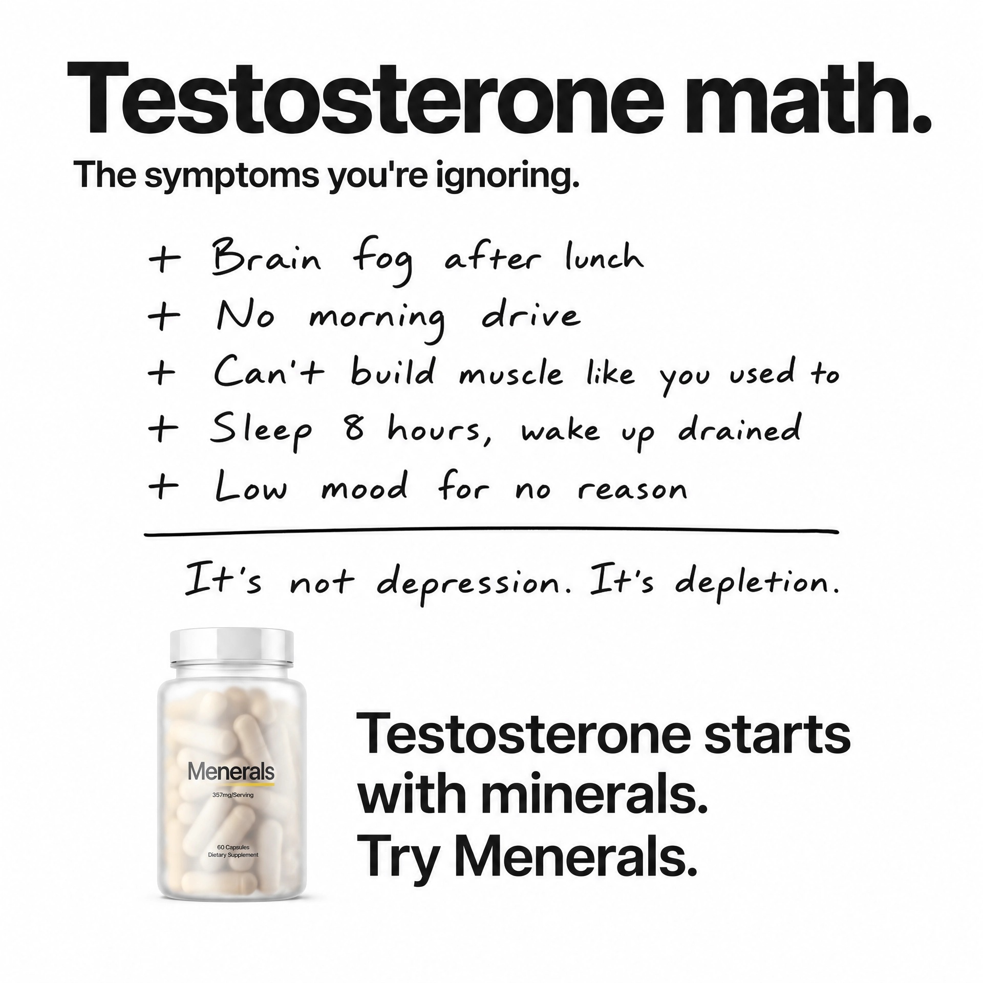 Menerals Facebook ad