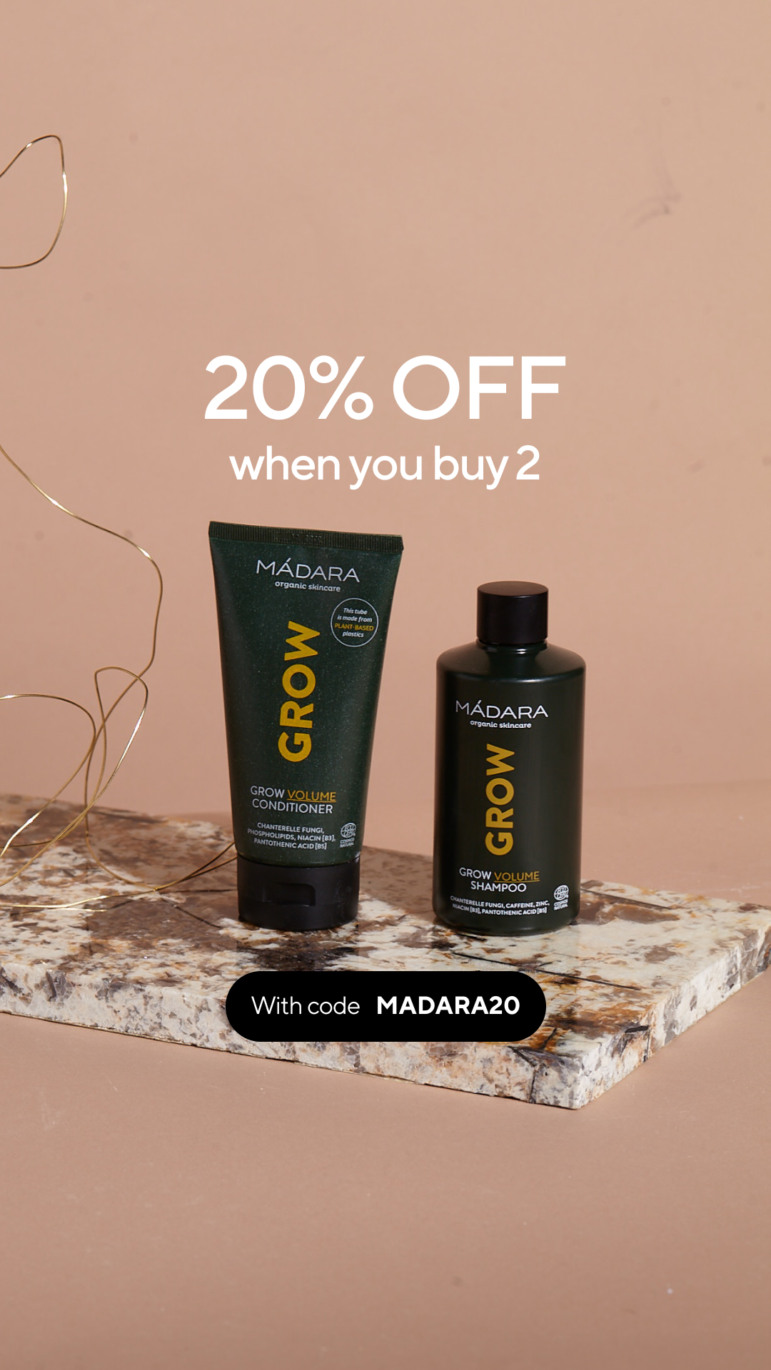 Mádara Organic Skincare Facebook ad