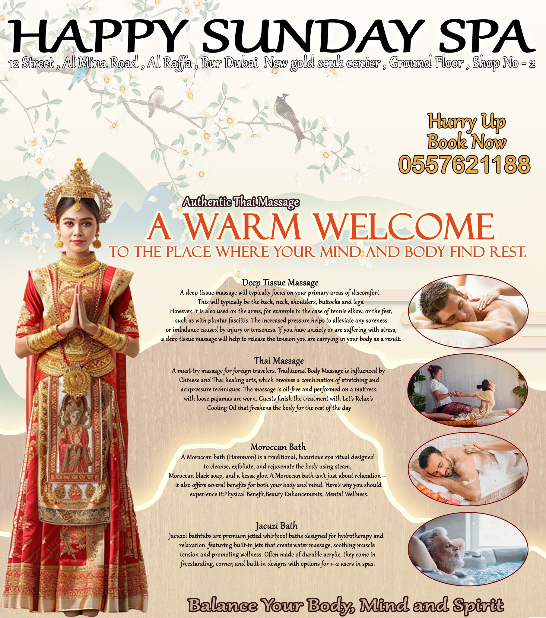 Happy Sunday Spa Facebook ad