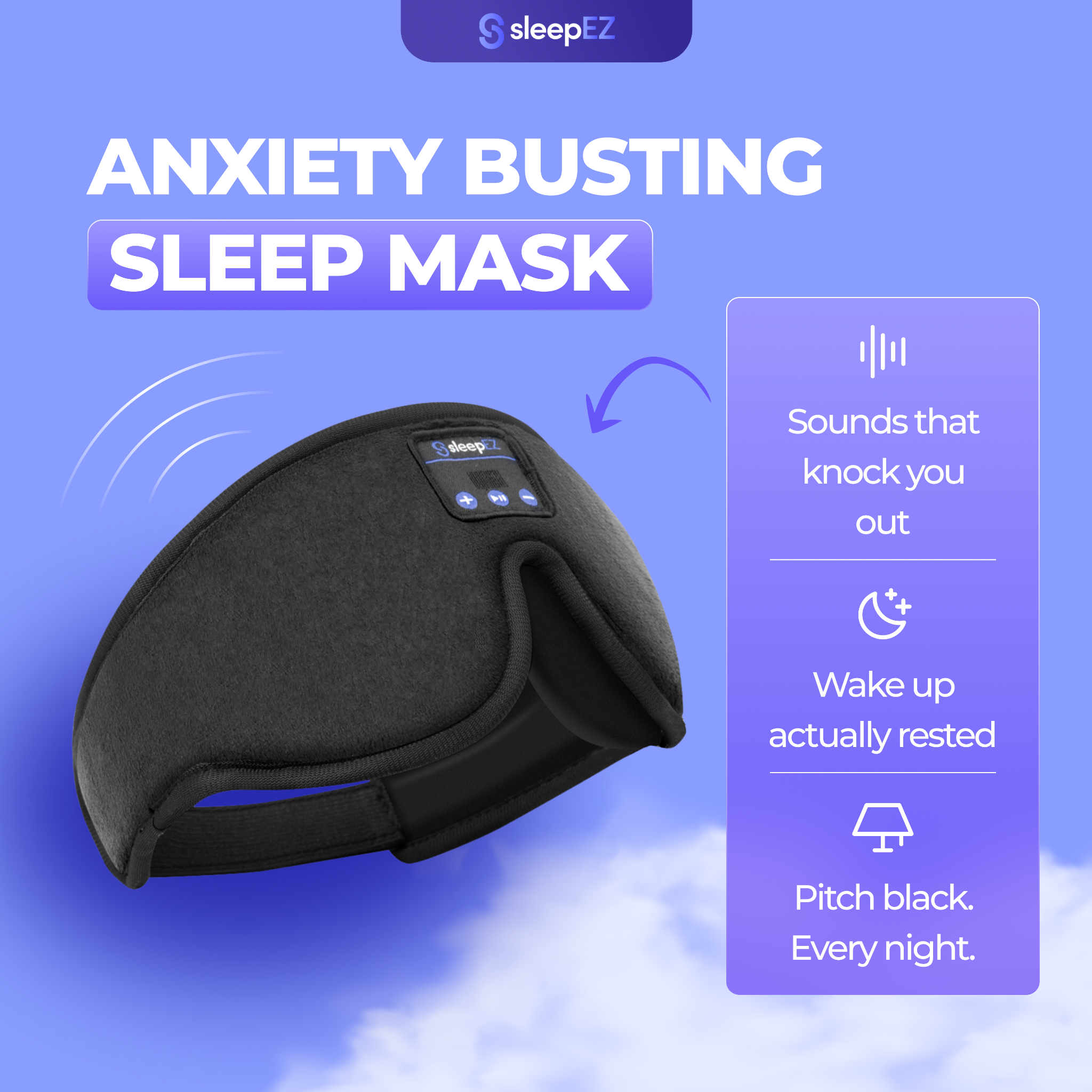 SleepEZ Facebook ad: Sleep Without the Anxious Spiral
