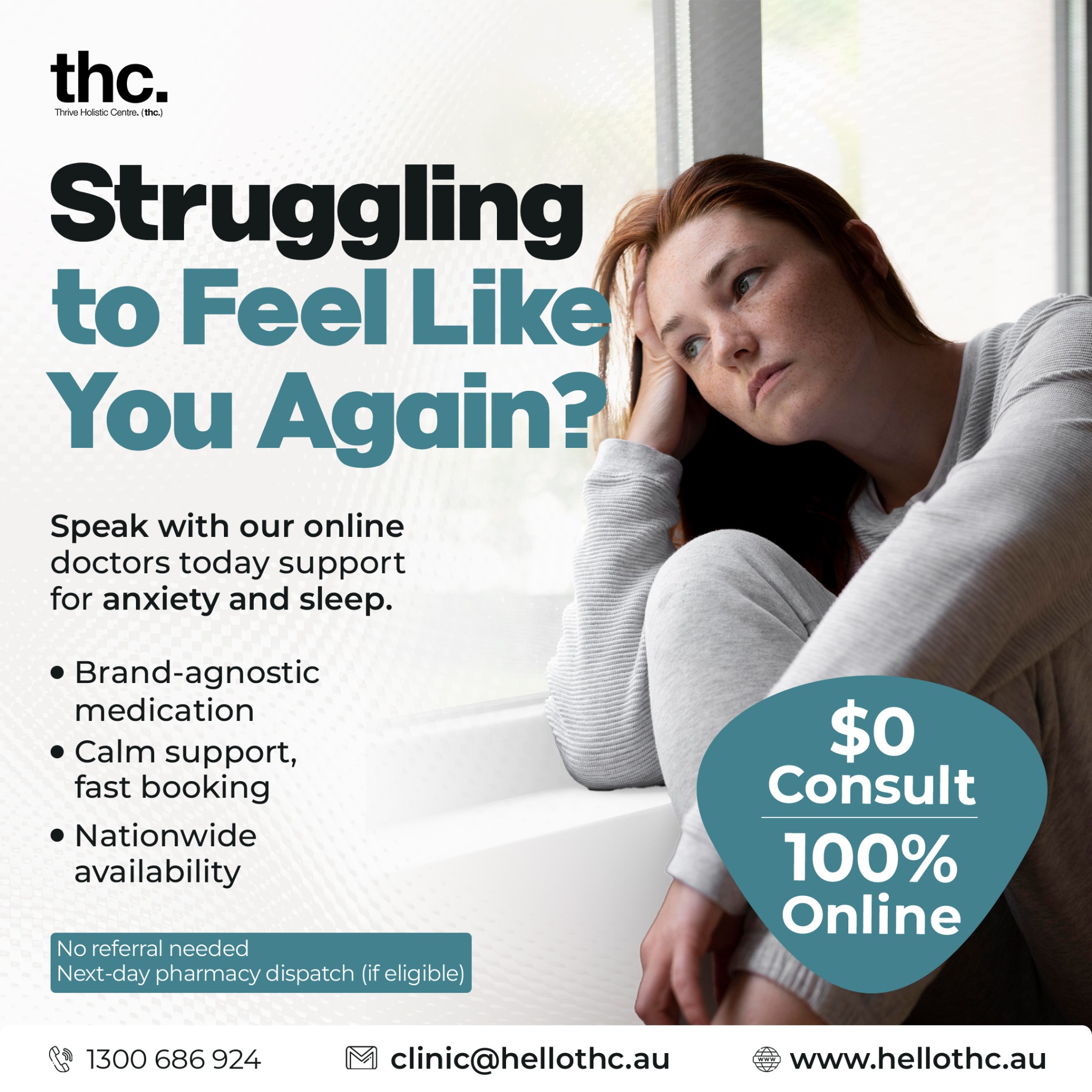 Thrive Holistic Centre Facebook ad: Ready to Feel Like Yourself Again?
