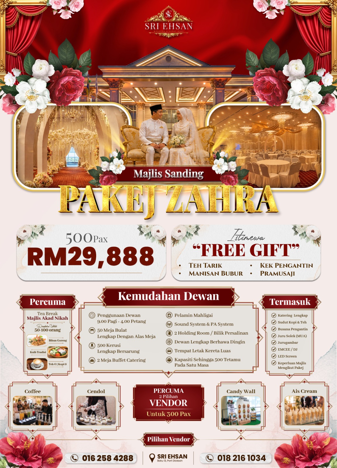 Sri Ehsan Wedding & Event Hall Facebook ad