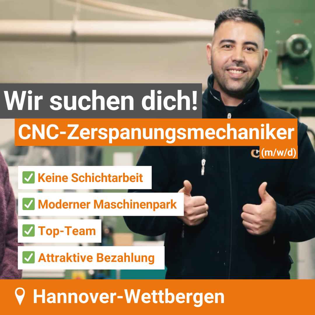 Hilmer GmbH CNC-Technik Facebook ad: CNC-Zerspanungsmechaniker (m/w/d) - Drehen oder Fräsen