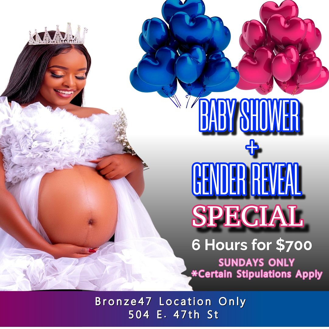Chicago Private Event Venues for Special Events Facebook ad: The Baby Shower and Gender Reveal Special is…