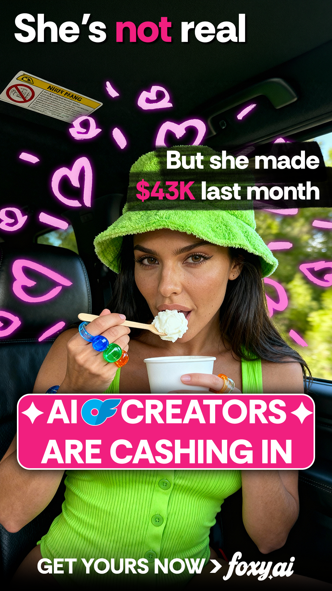 Foxy AI: Video & Photo Generator Facebook ad from Feb 25, 2026