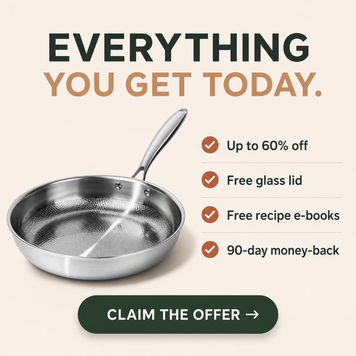 ThyraKitchen Facebook ad: The world's best Toxin-free pan.