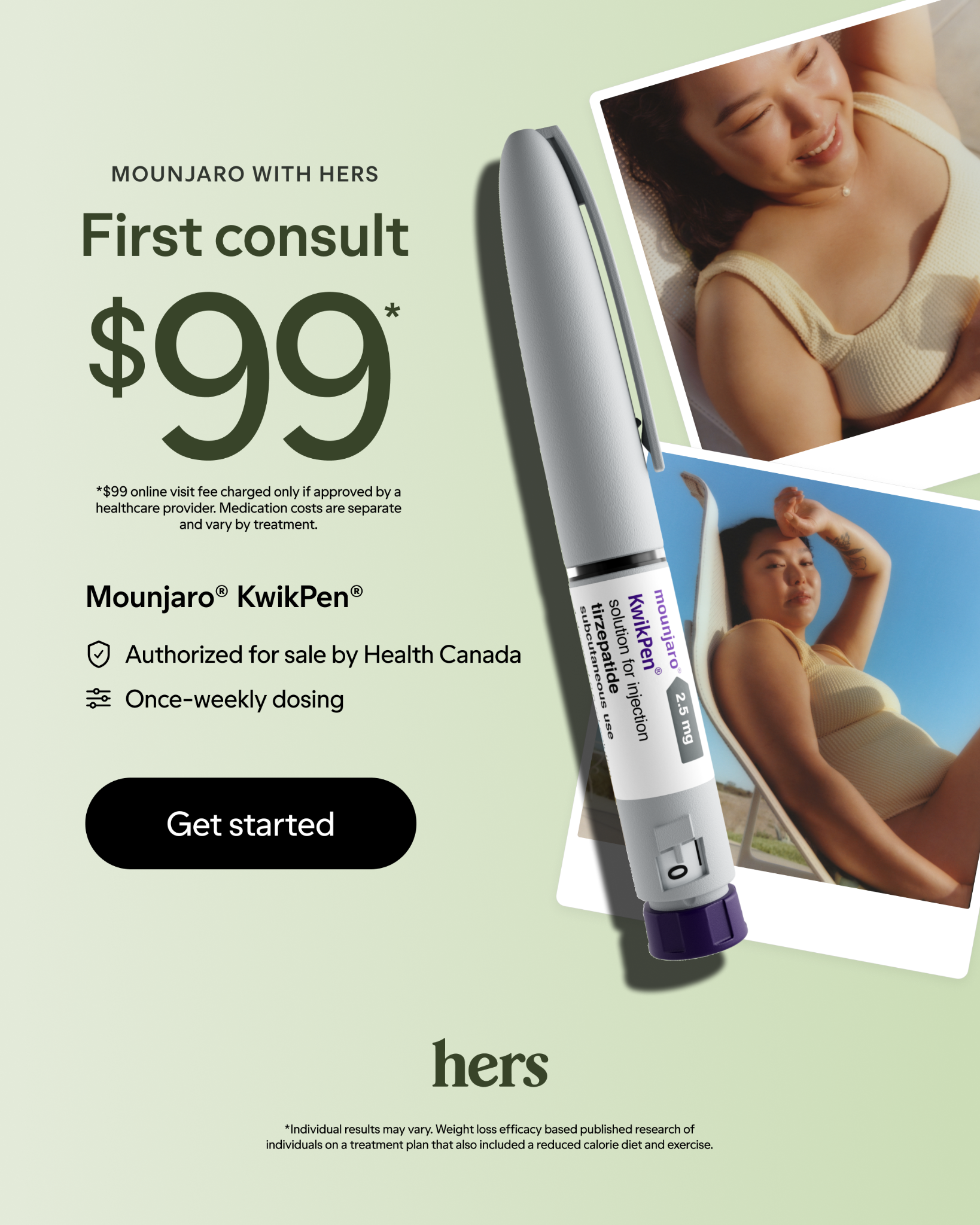 Hers Facebook ad
