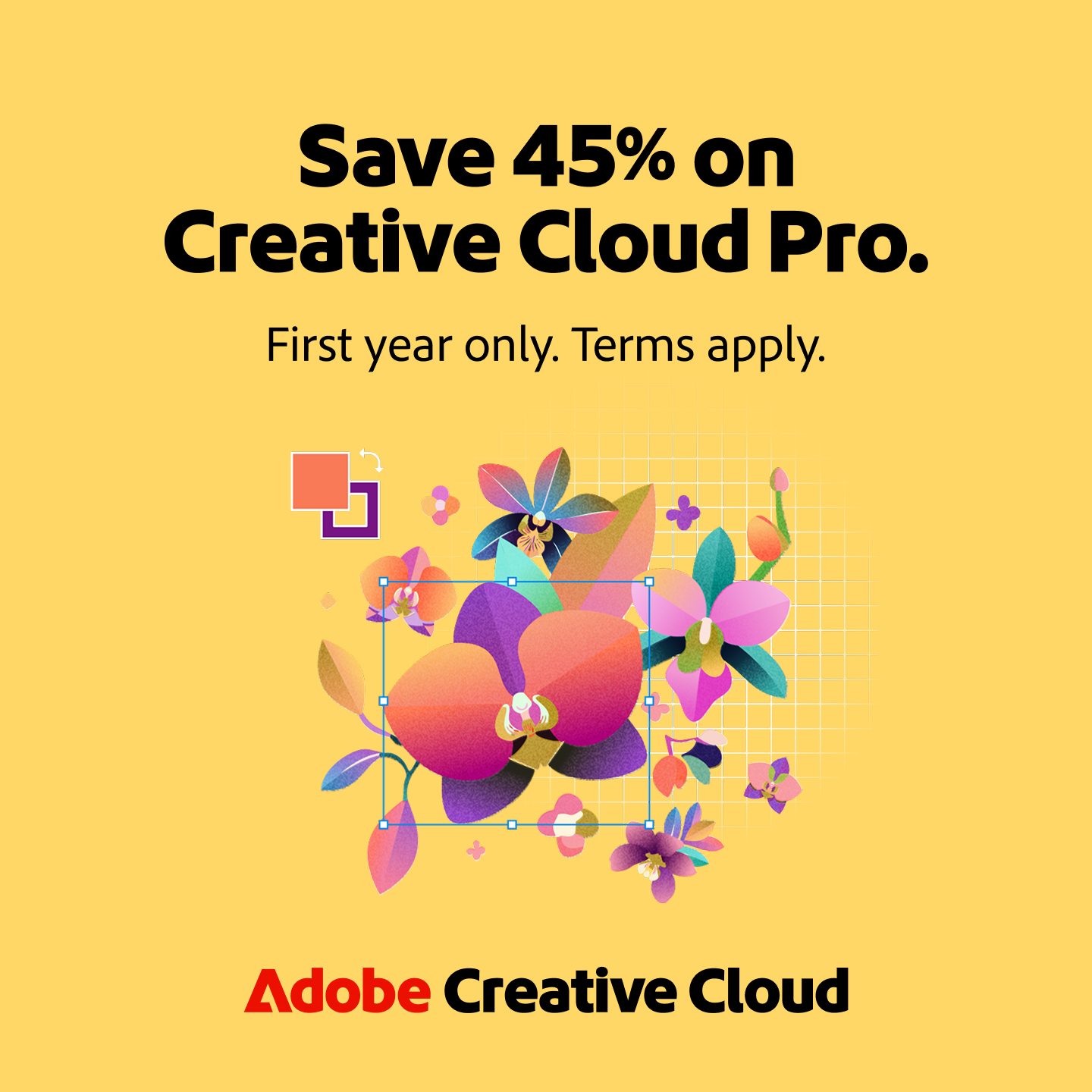 Adobe Creative Cloud Facebook ad