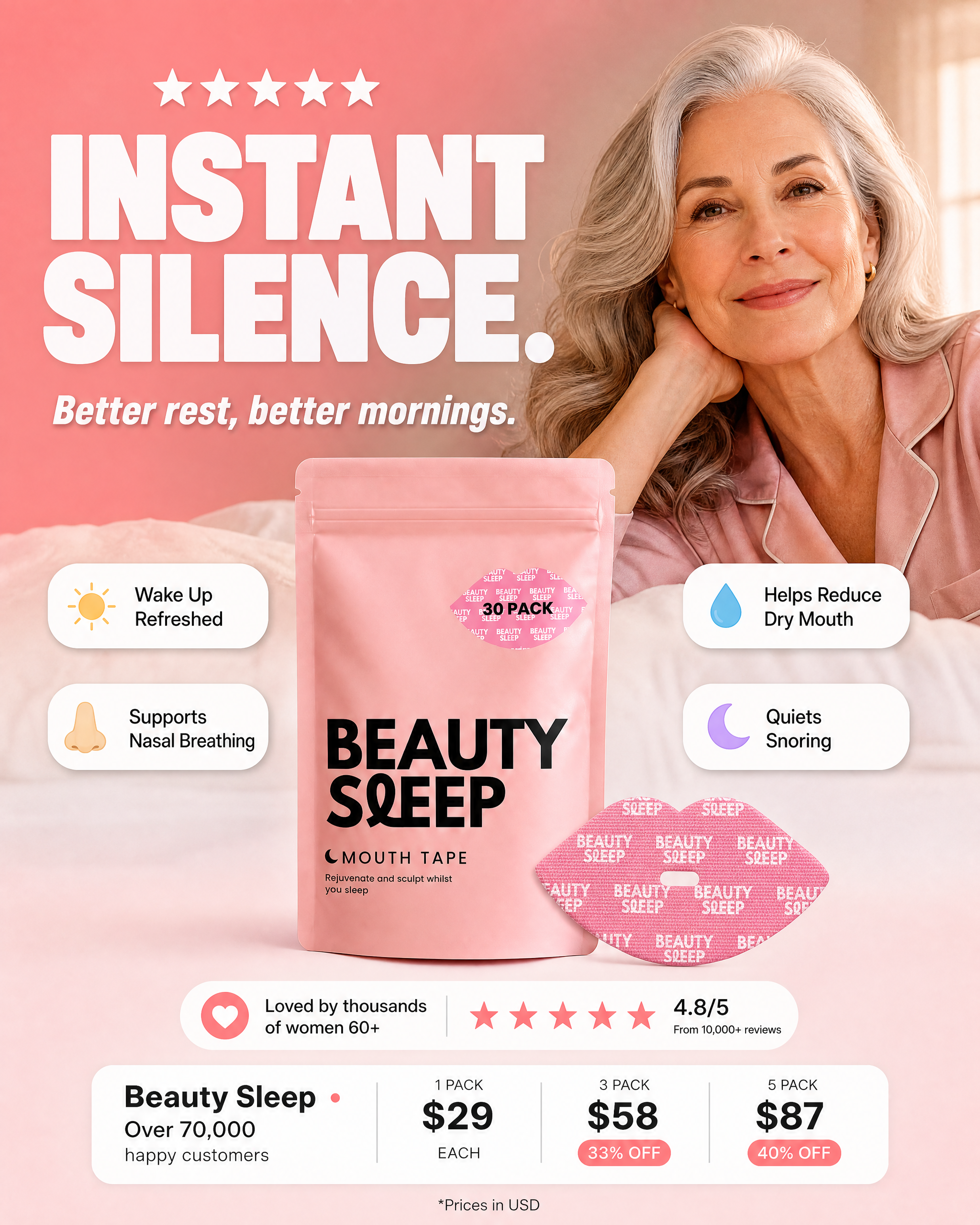 Beauty Sleep Facebook ad