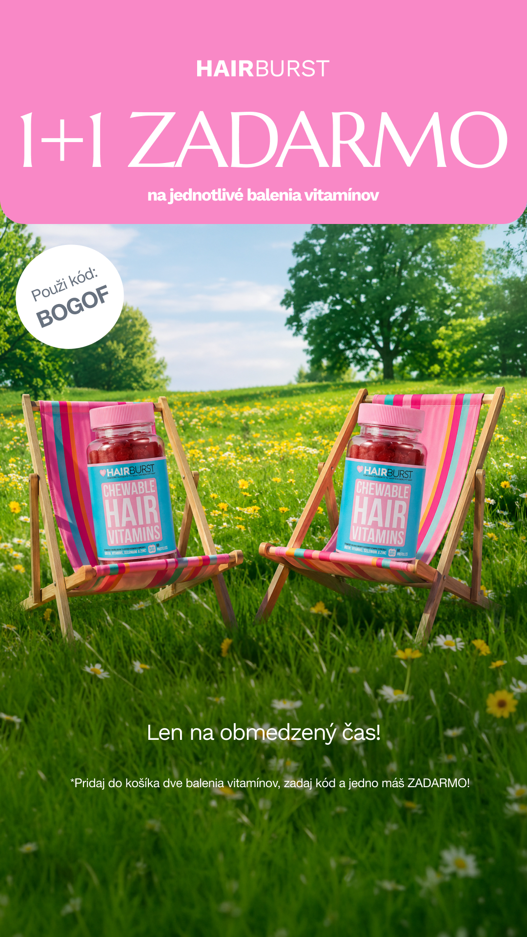 Hairburst SK.CZ Facebook ad