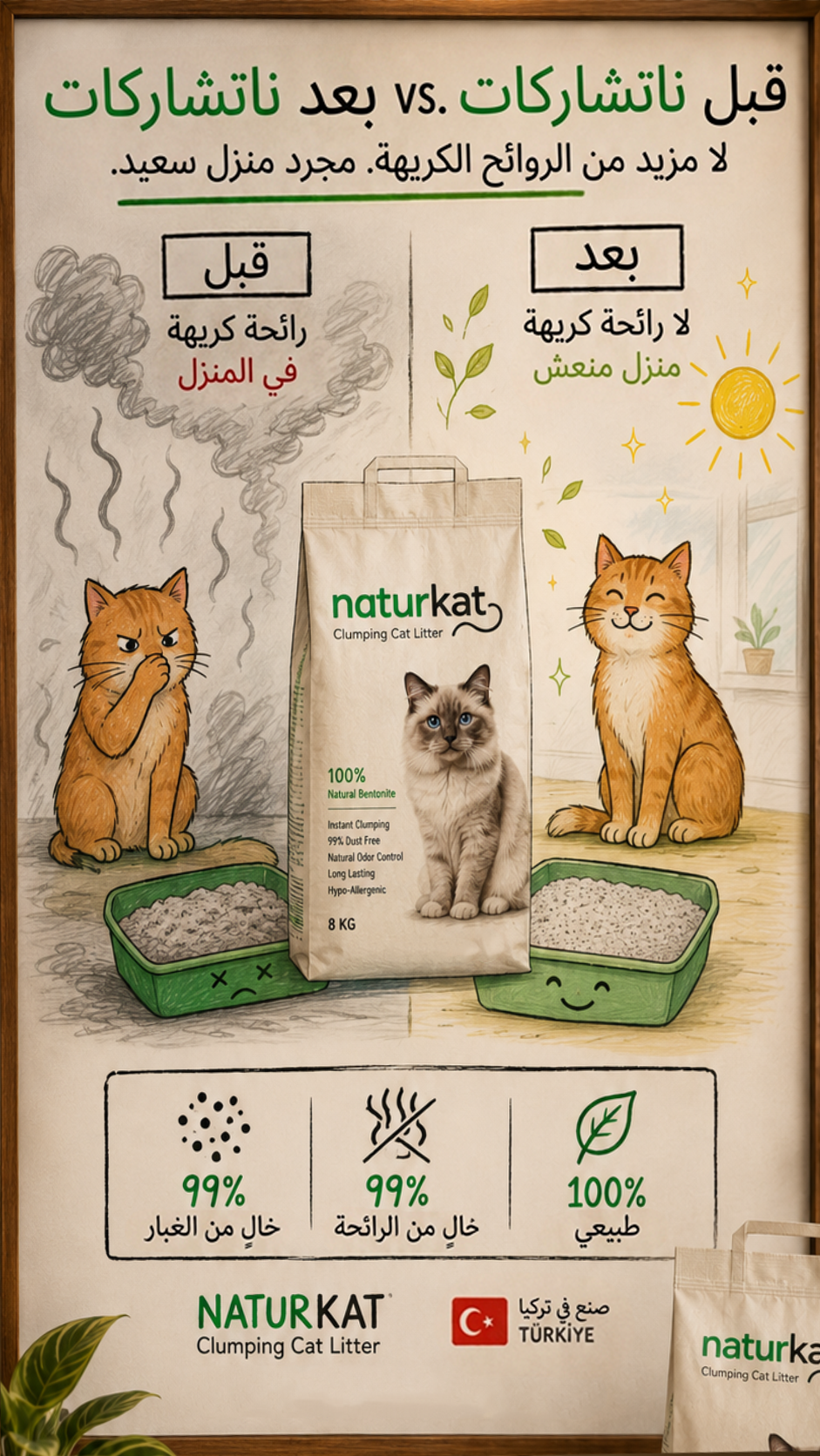 Happet Facebook ad: مش أى رمل وخلاص تجيبه لقطتك!