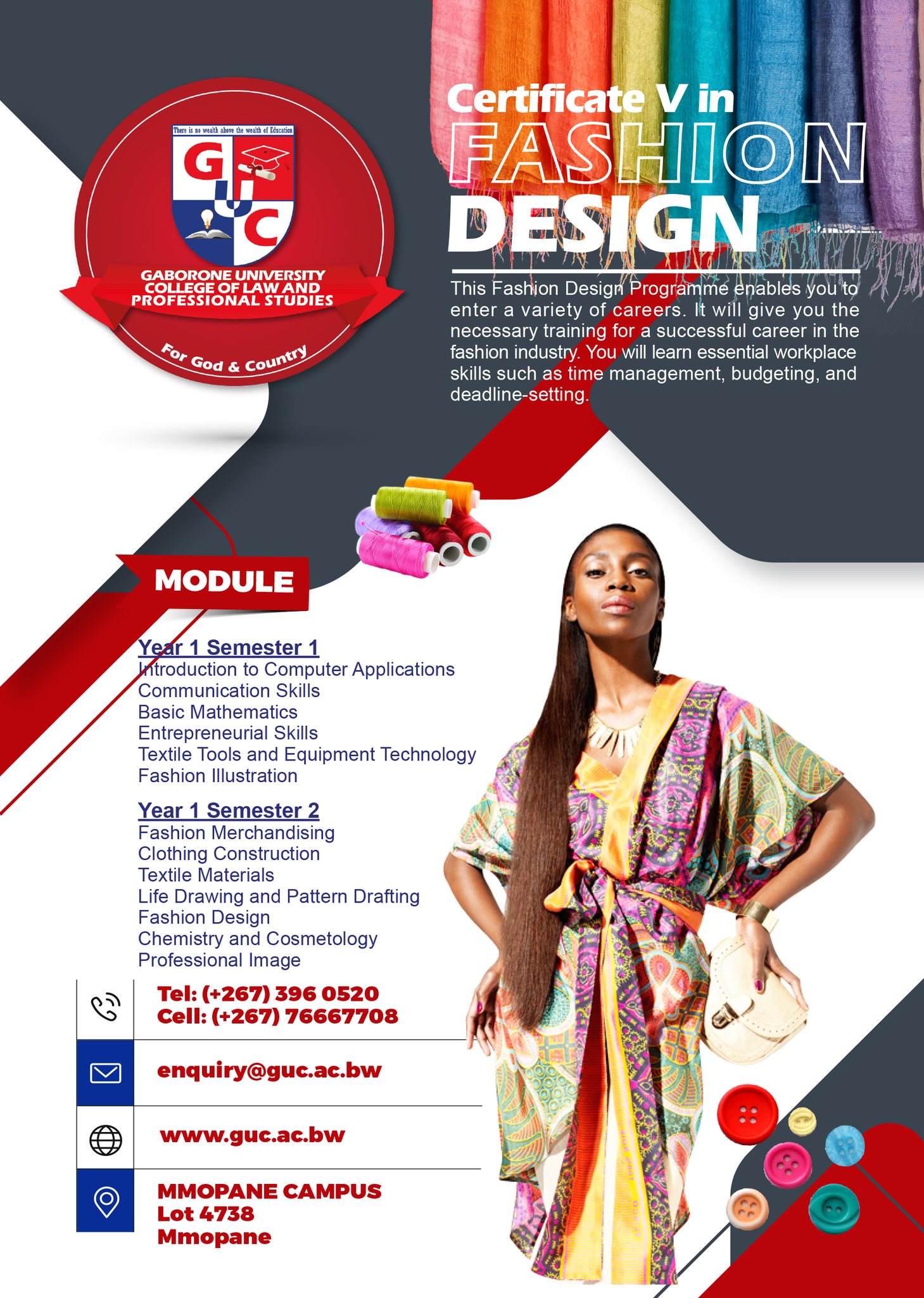 Gaborone University College of Law & Professional Studies Facebook ad