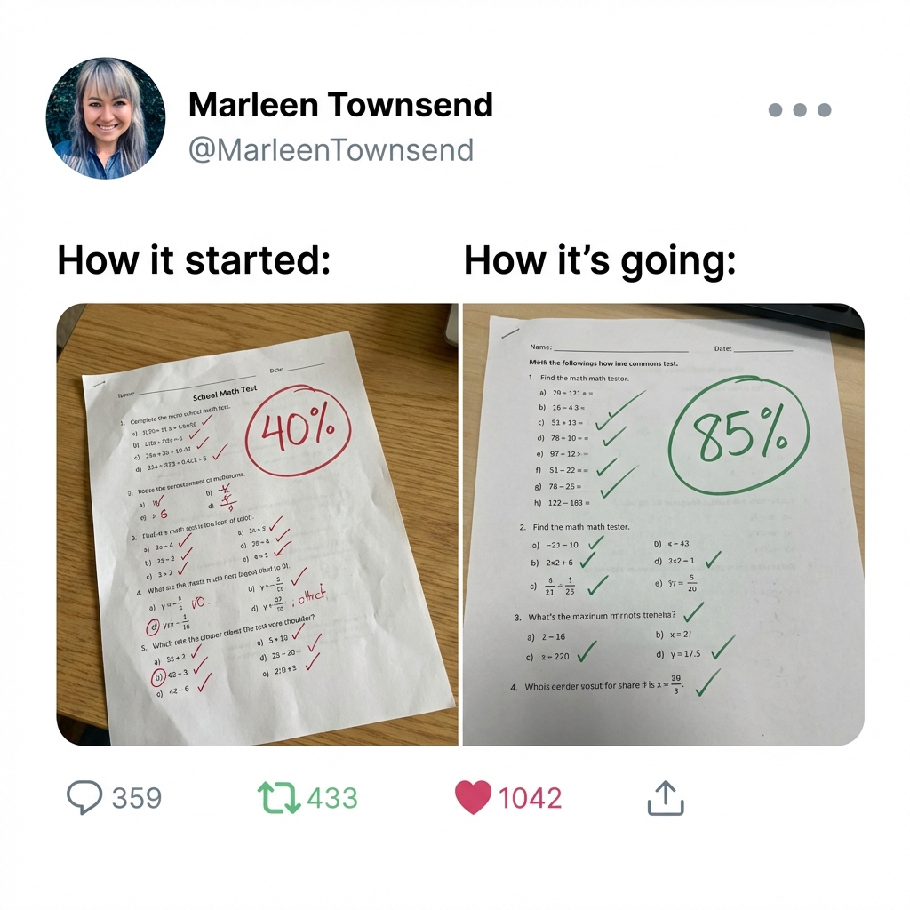 Maths Teacher - Marleen Townsend Facebook ad
