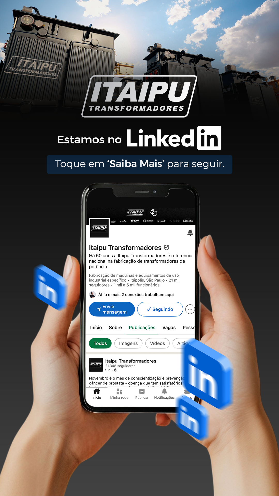 Itaipu Transformadores Facebook ad
