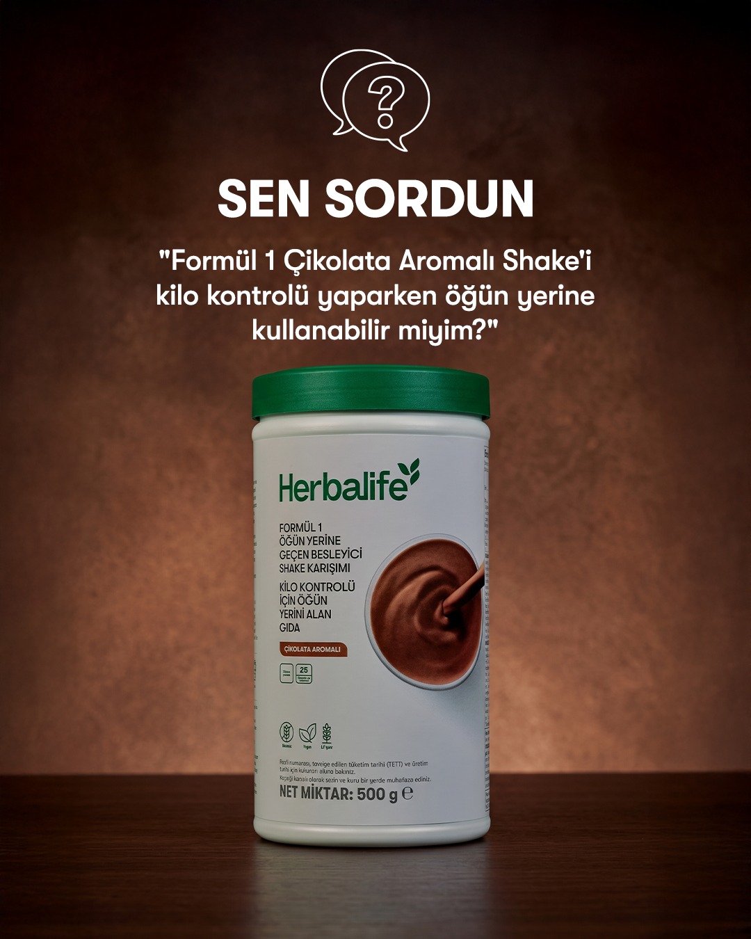 Herbalife Facebook ad: Yoğun bir günün ortasında ya da güne başlarken.