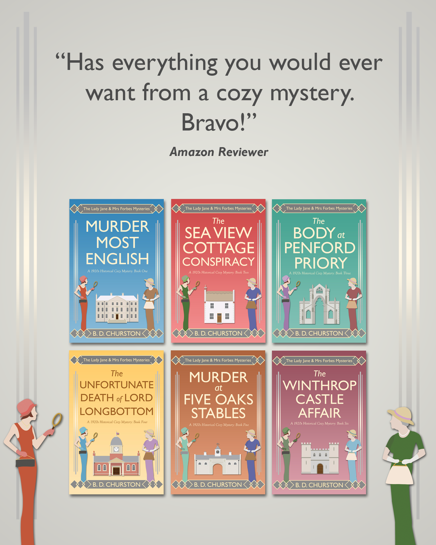 B. D. Churston Mysteries Facebook ad