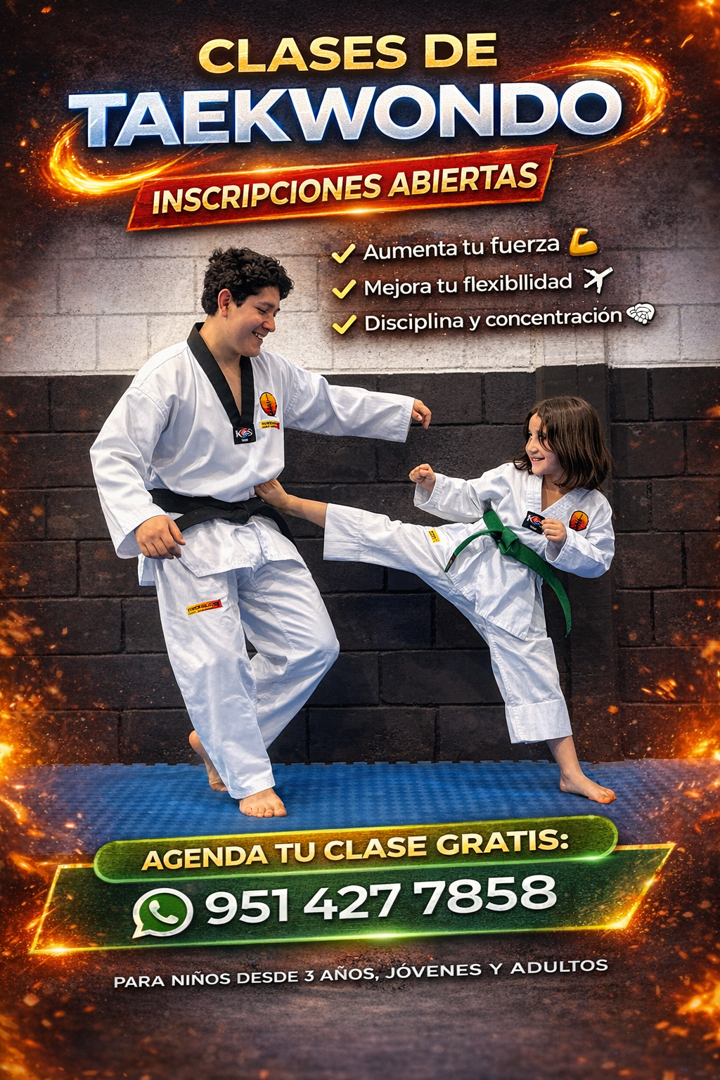 Kyeongju Oaxaca Taekwondo Facebook ad from Feb 17, 2026