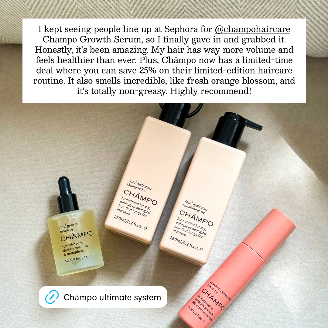 Chāmpo Haircare Facebook ad