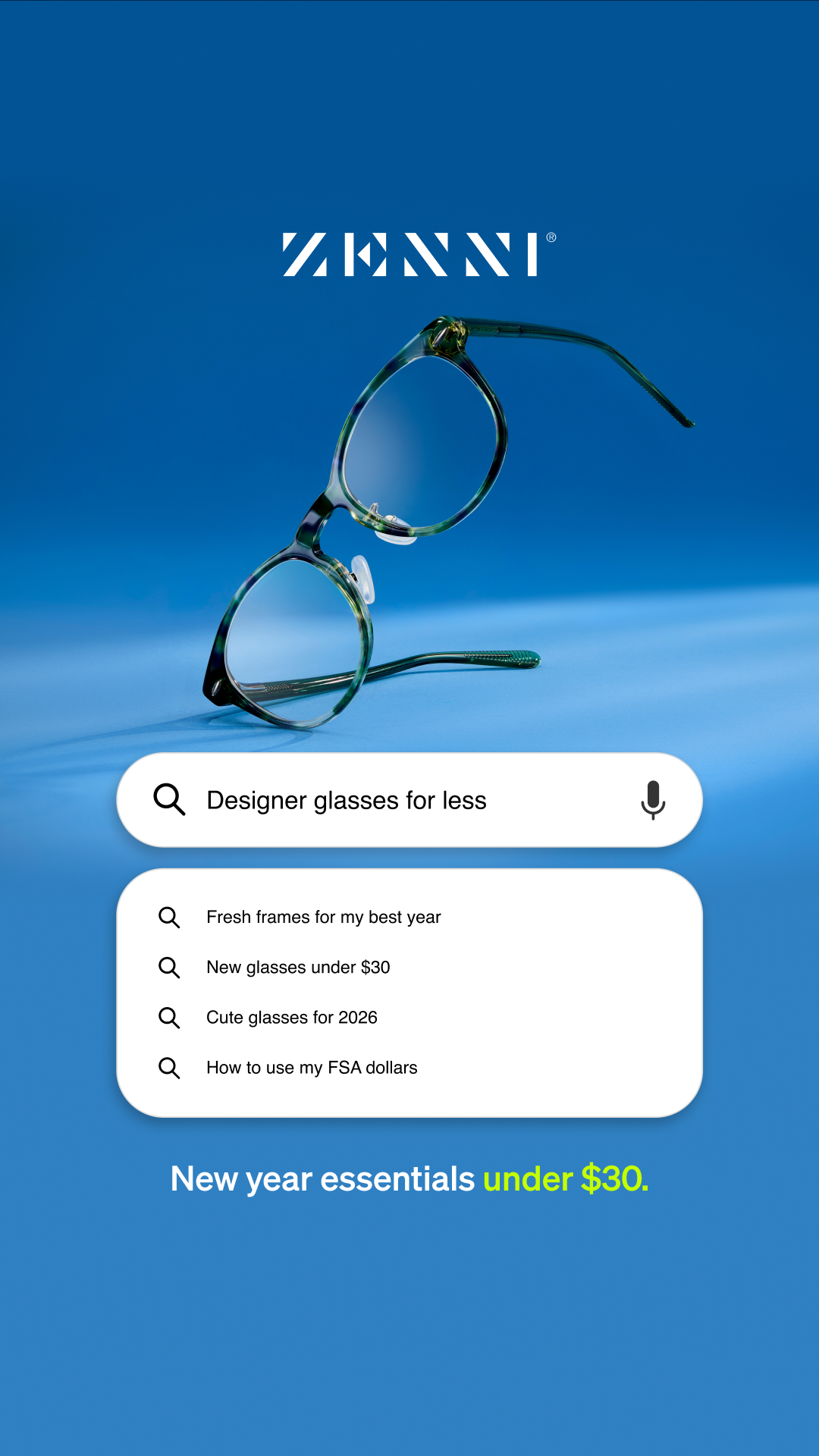 Zenni Optical Facebook ad