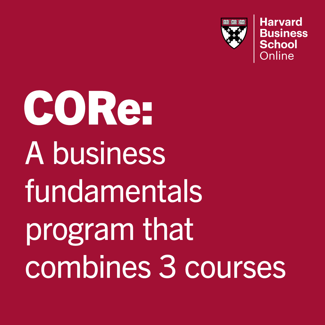 Harvard Business School Online Facebook ad