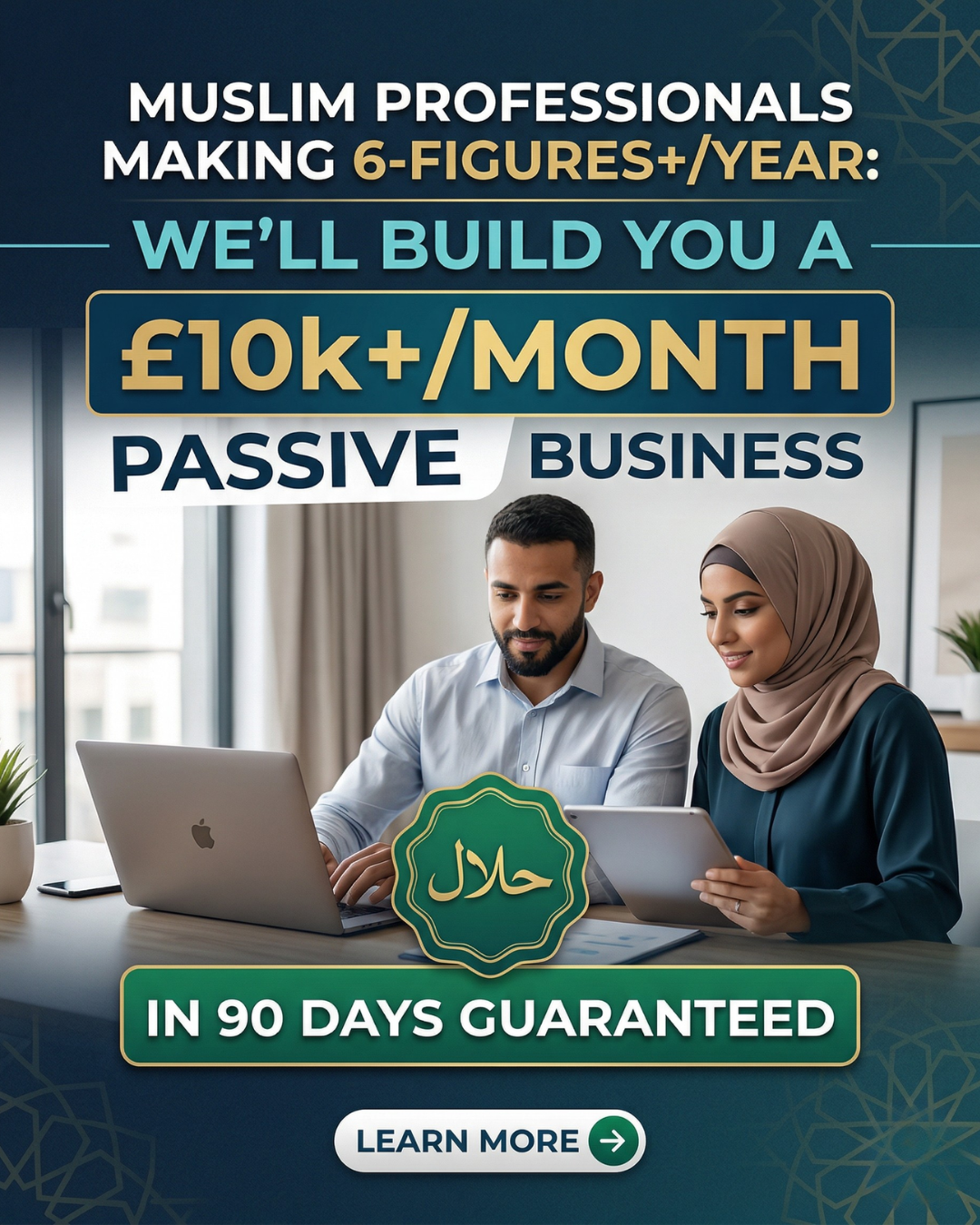 Seara Consulting Facebook ad: How To Build a 6-Figure Halal Business