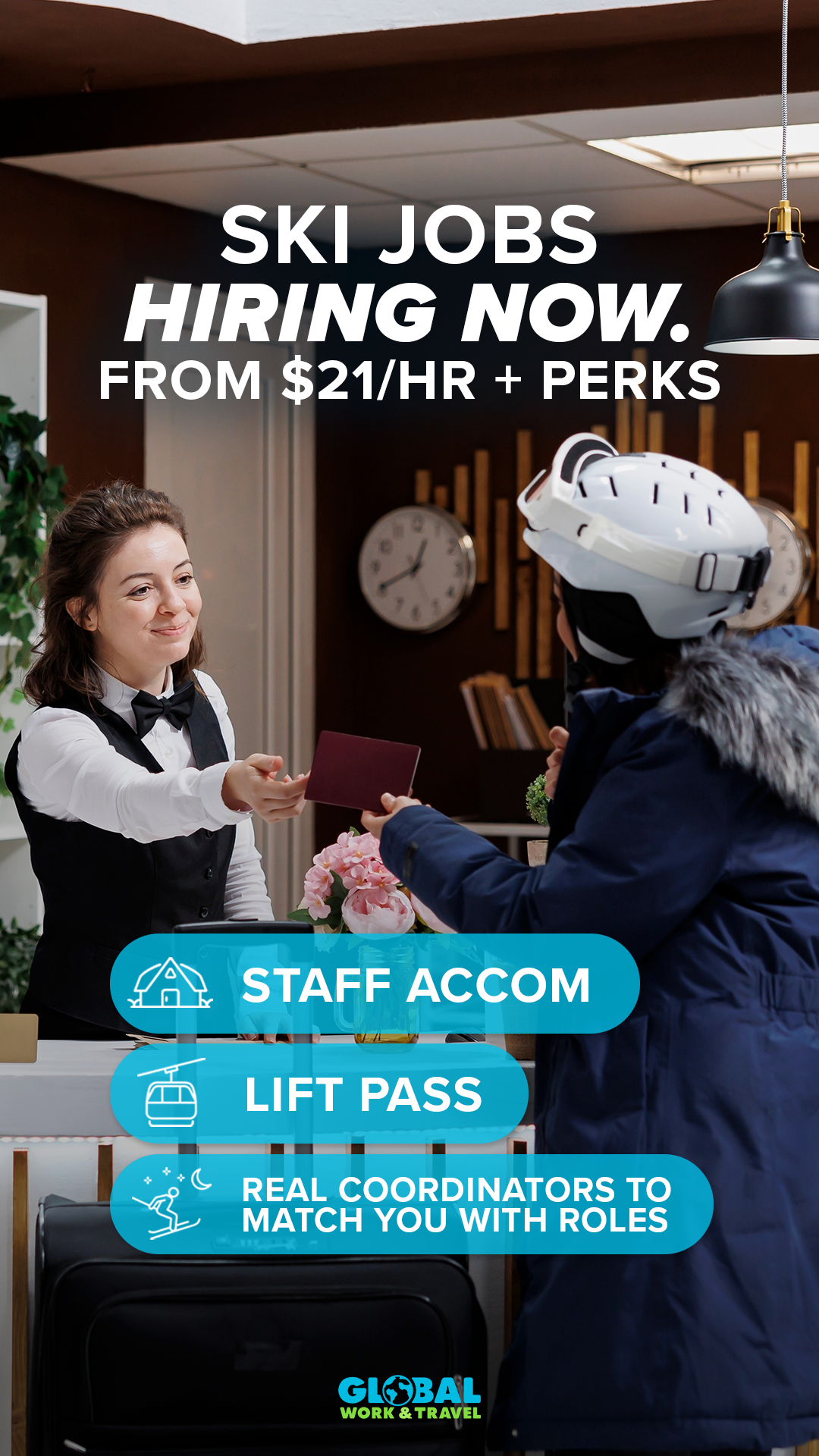 Global Work & Travel Facebook ad