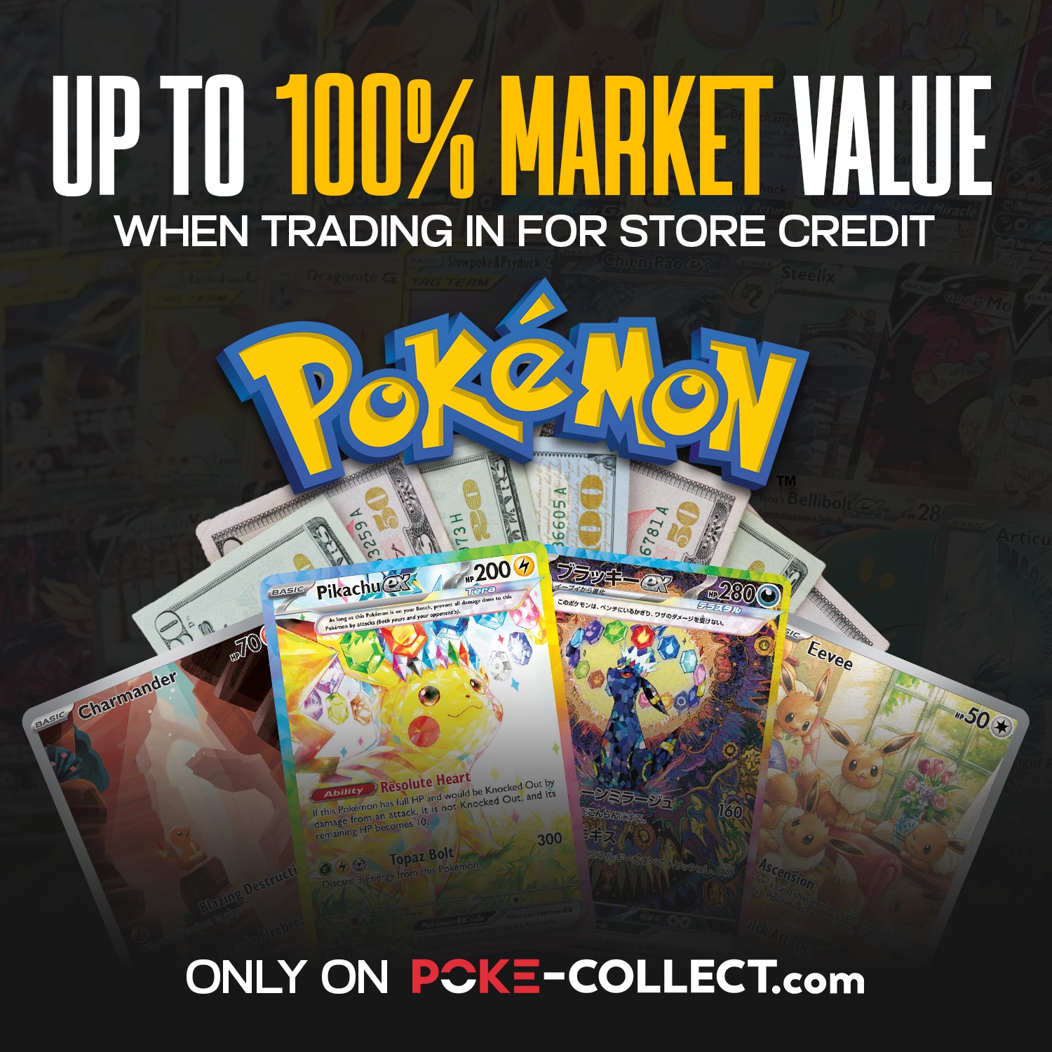 Poke-Collect Facebook ad