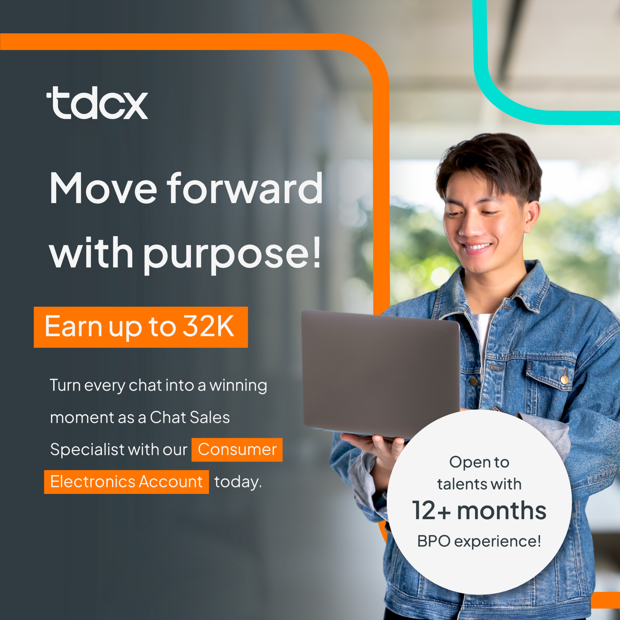 TDCX Philippines Facebook ad: Chat Sales Opportunities | Cebu