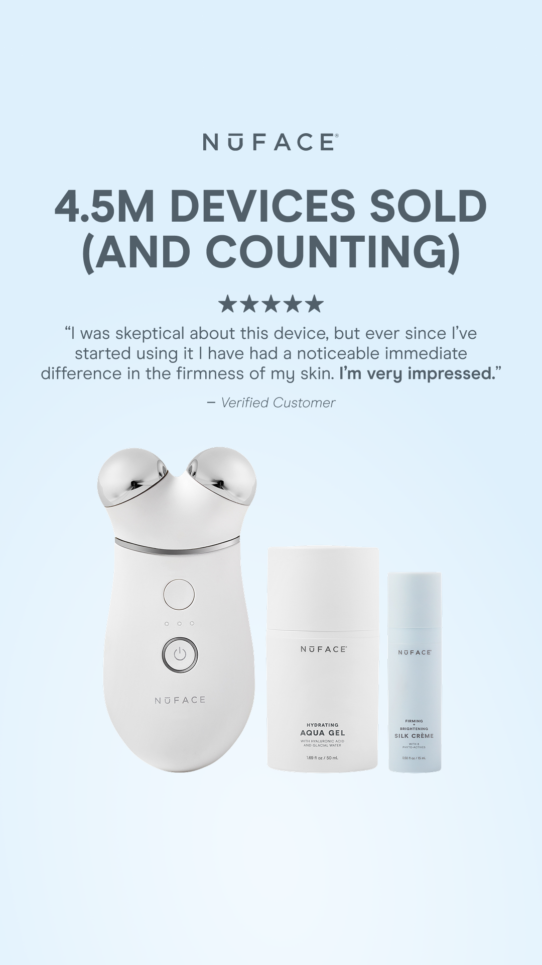 NuFACE Facebook ad