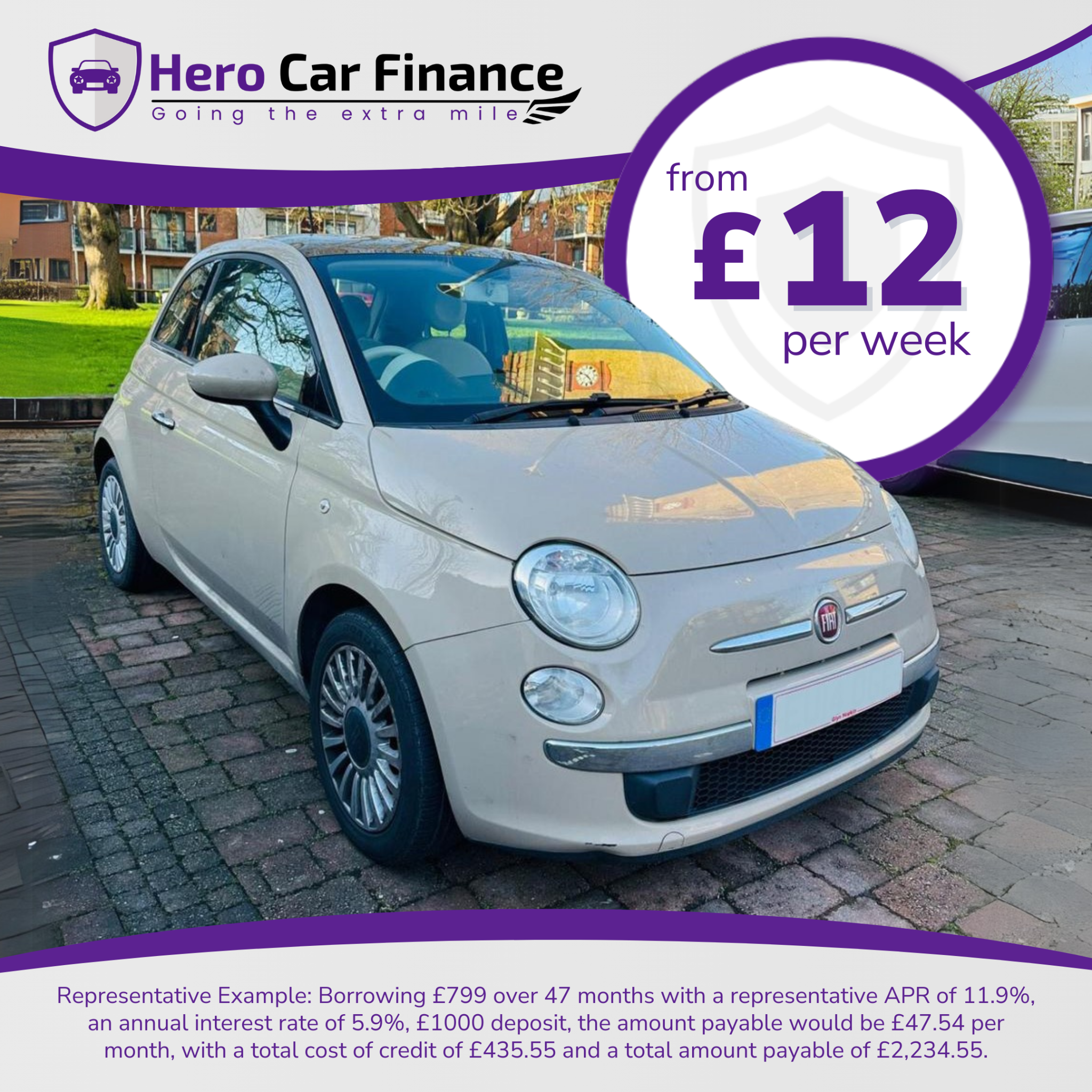 Hero Car Finance Facebook ad