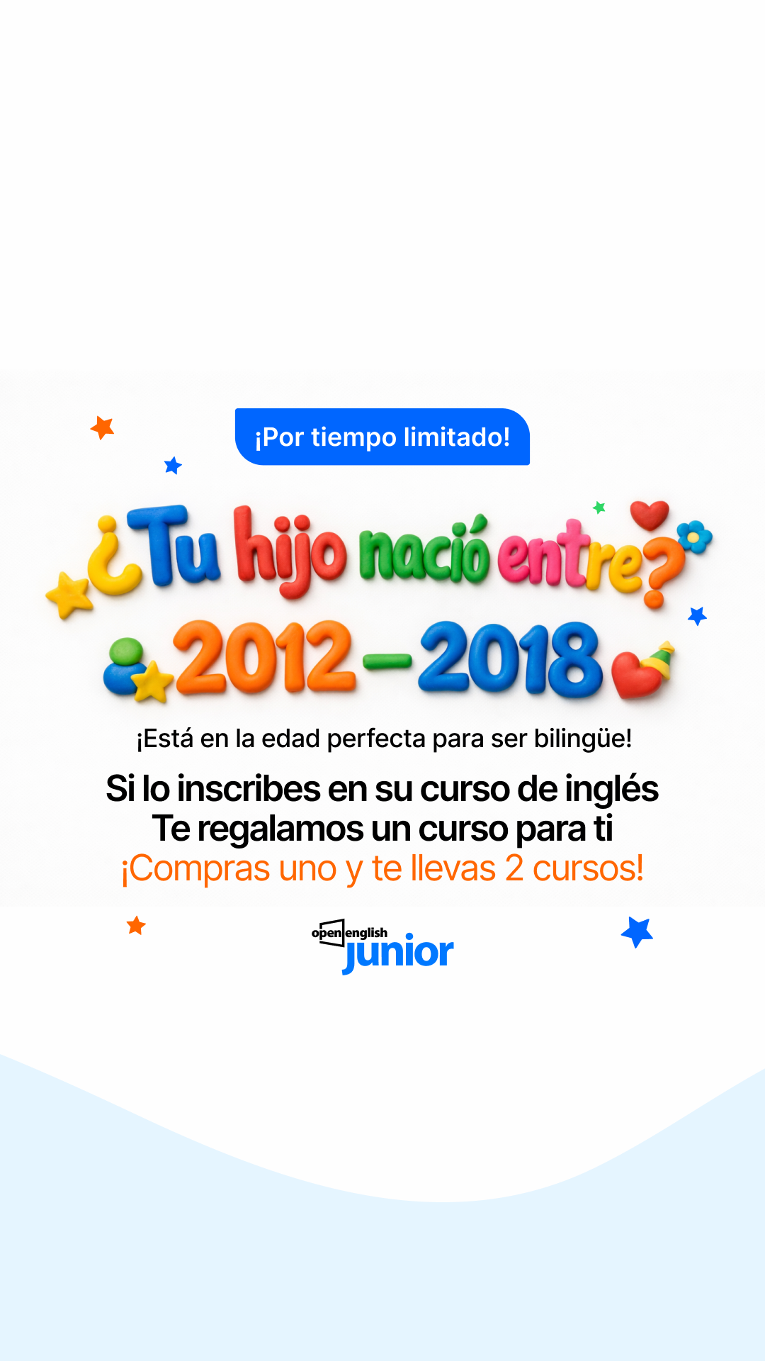 Open English Junior Facebook ad