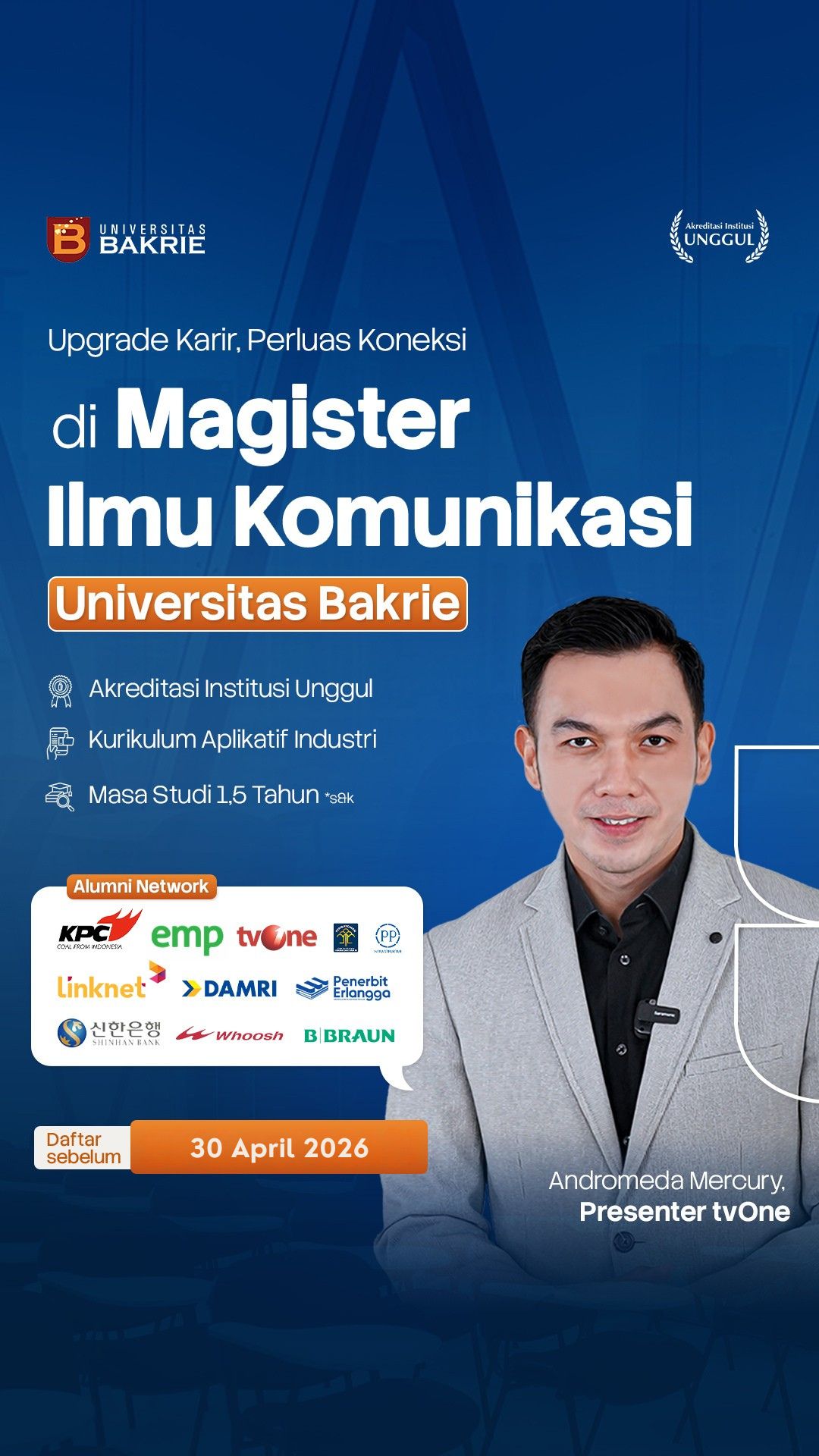 Universitas Bakrie Facebook ad from Apr 25, 2026
