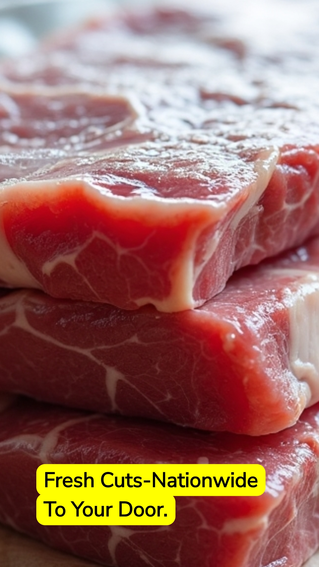 QuickSearches Rhythm Facebook ad: Nationwide Meat Delivery Service.