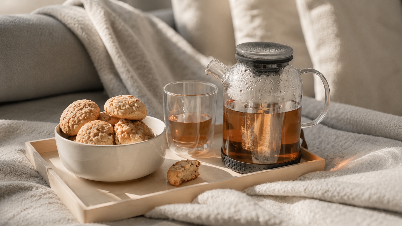 LEYI Drinking Facebook ad: Custom Glass Teapots for Tea Brands