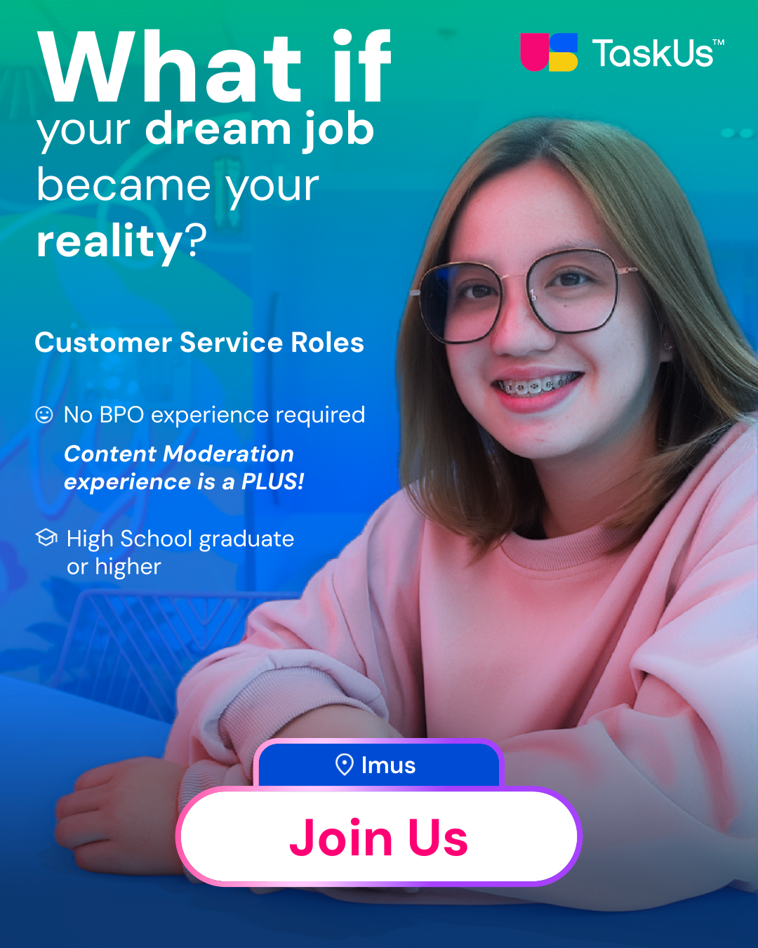 TaskUs Facebook ad