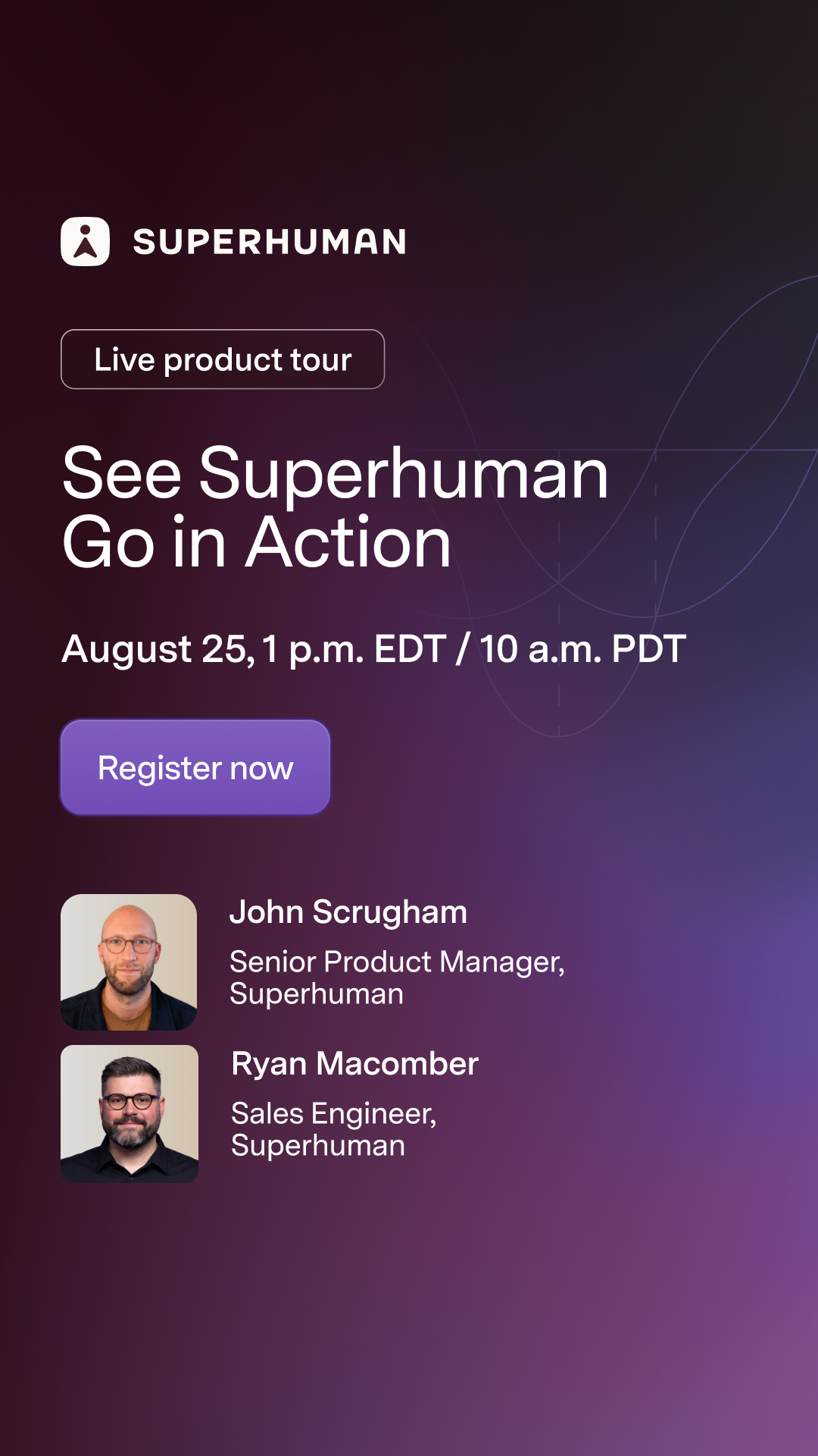 Superhuman Facebook ad