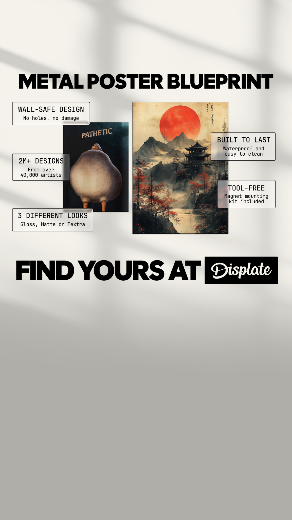 Displate Facebook ad