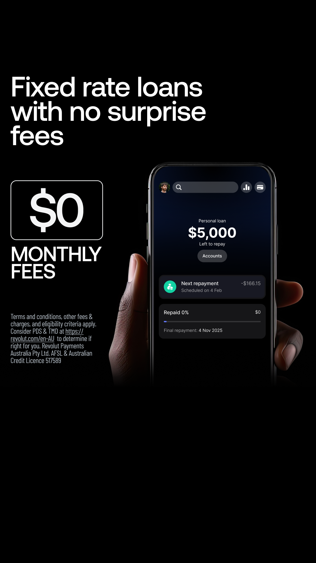 Revolut Facebook ad